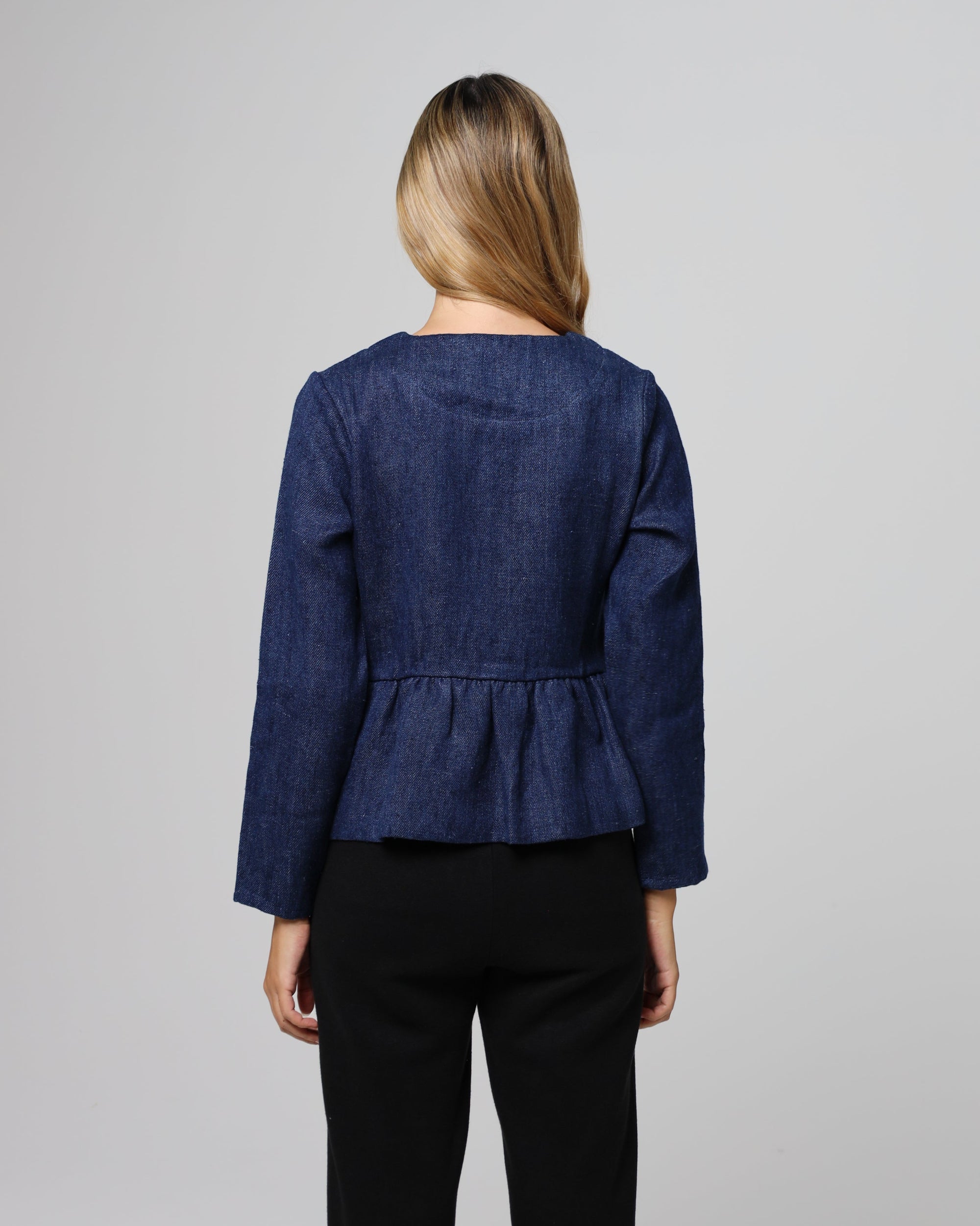 Denim Atelier Peplum Jacket