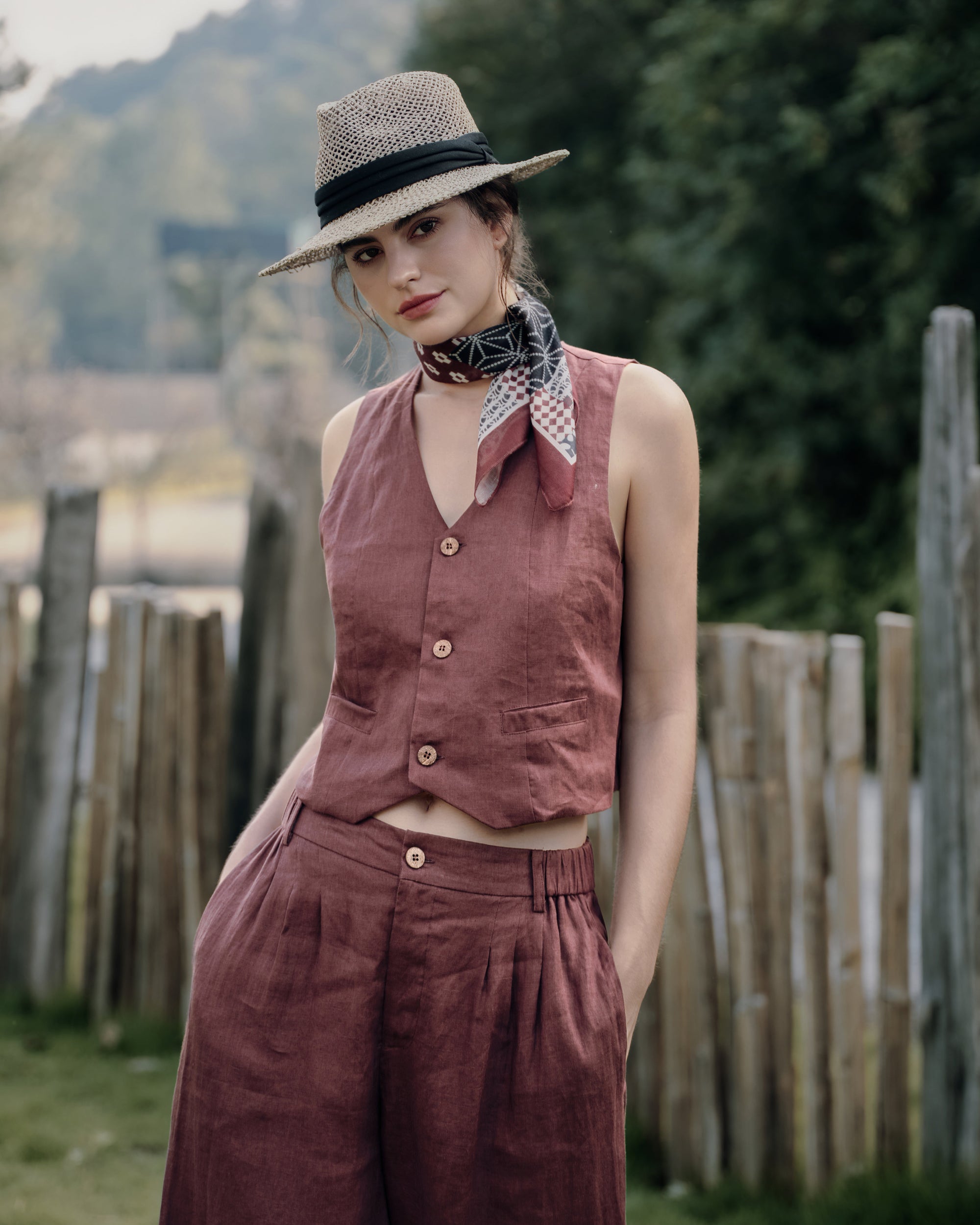 Juana Hemp Tailored Vest