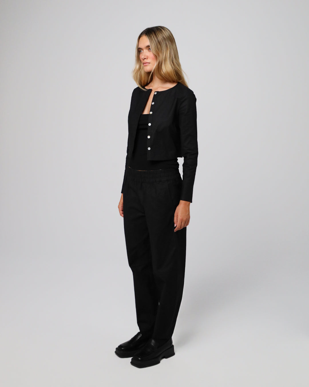 Aella Mid Rise Relaxed Pants
