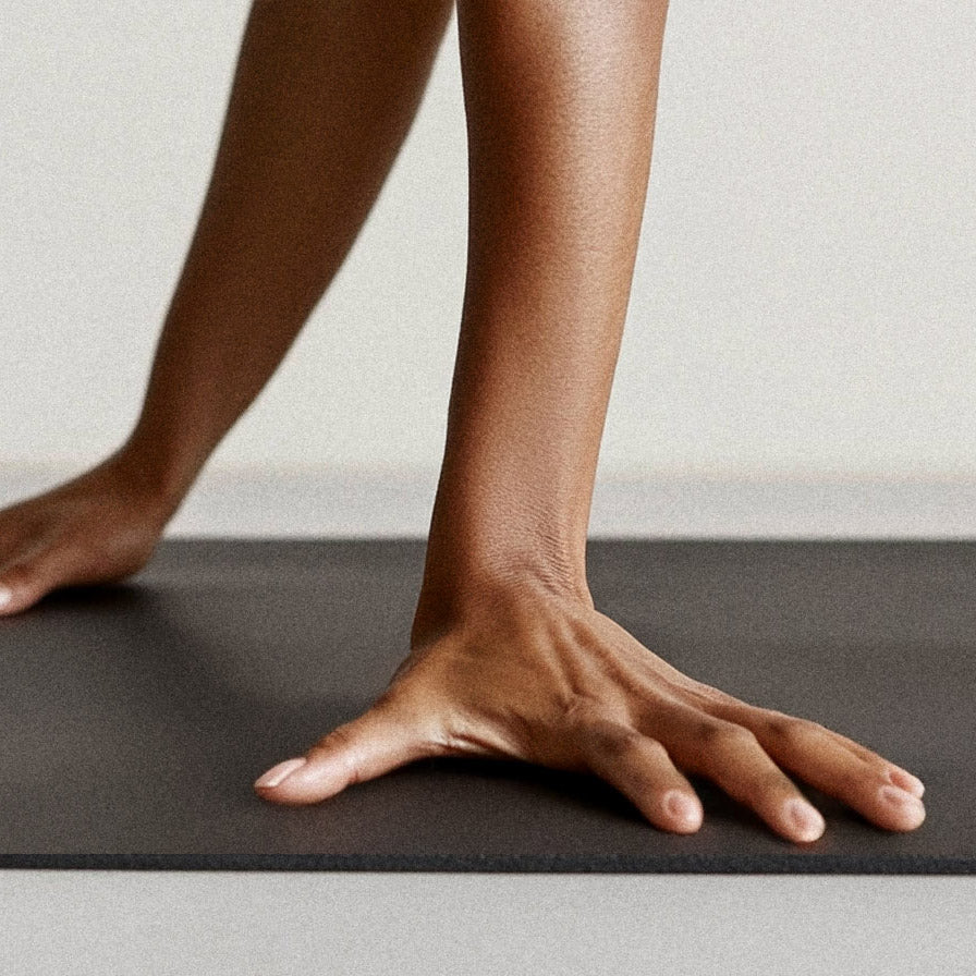 Yoga Mat (5mm): Natural Rubber & Recycled Leather