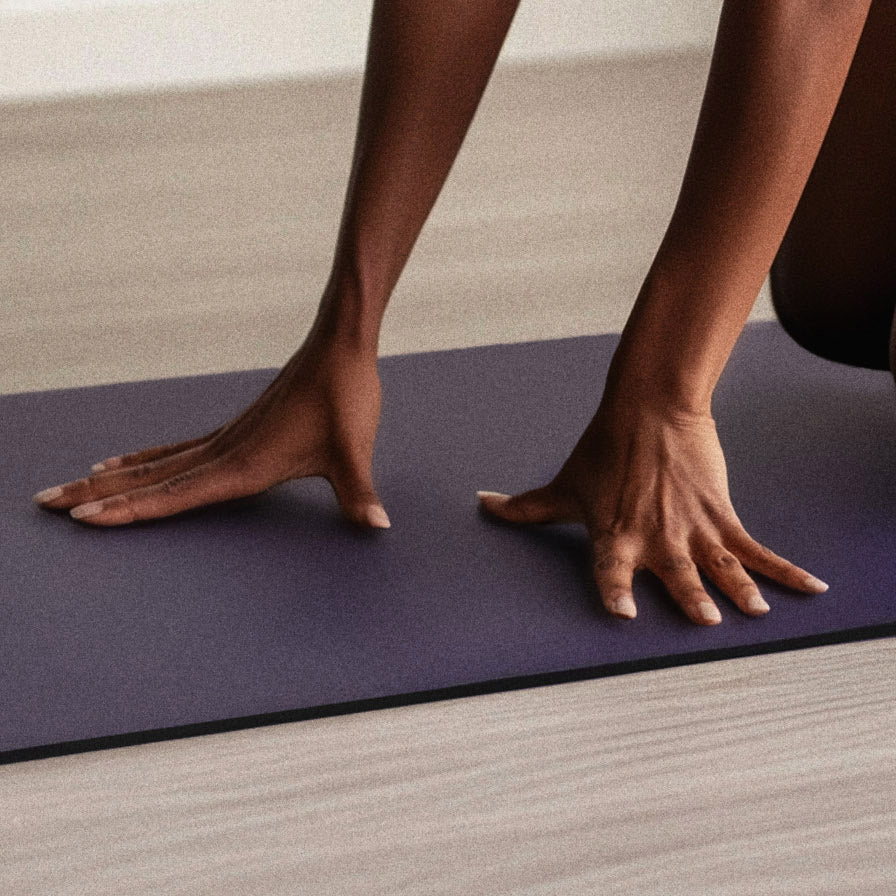 Yoga Mat (5mm): Natural Rubber & Recycled Leather