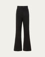 Classic Low Rise Straight Leg Pants (black) on ghost mannequin, front view highlighting low-rise waist and straight leg.