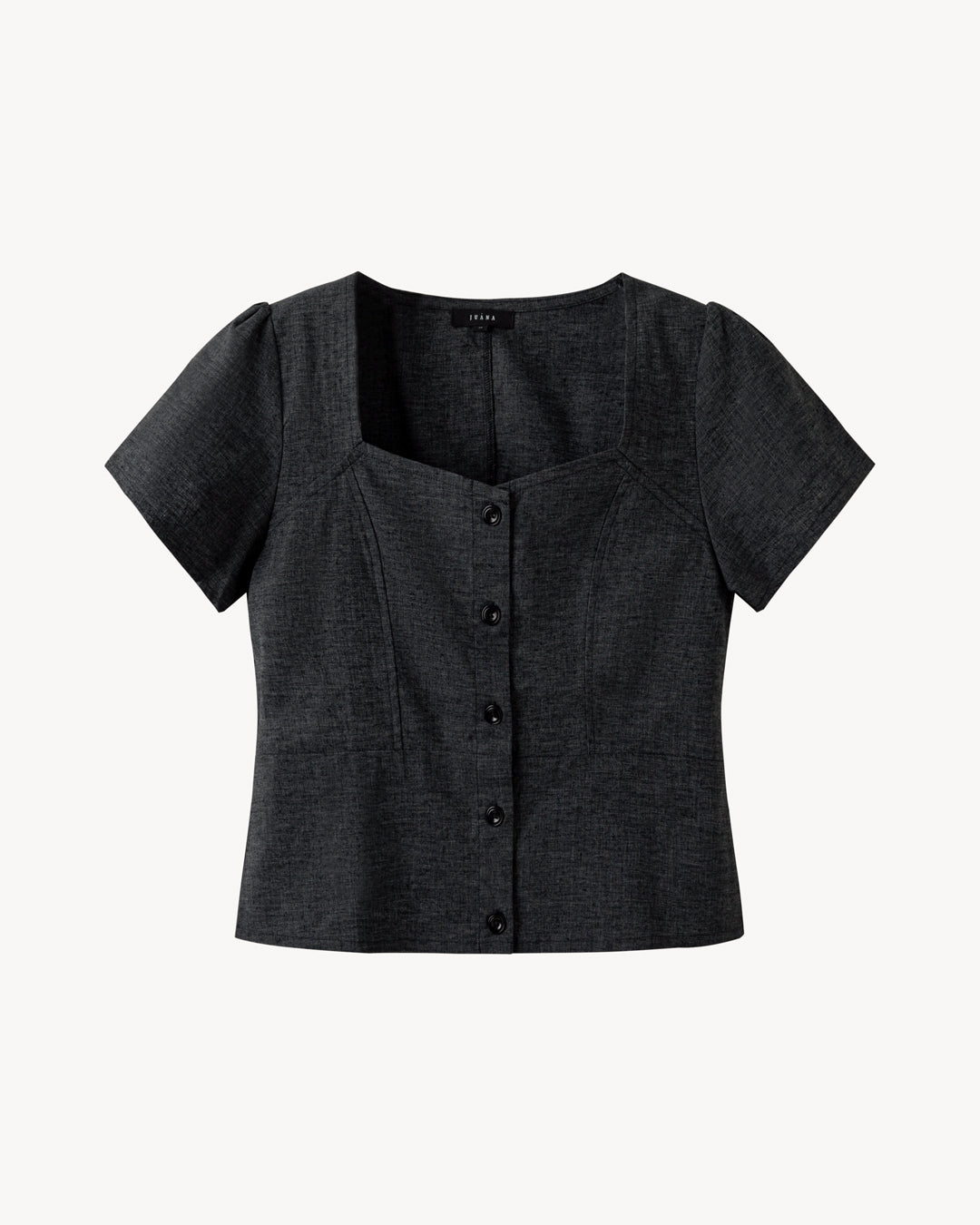 Juana Hemp Blend Button Front Top