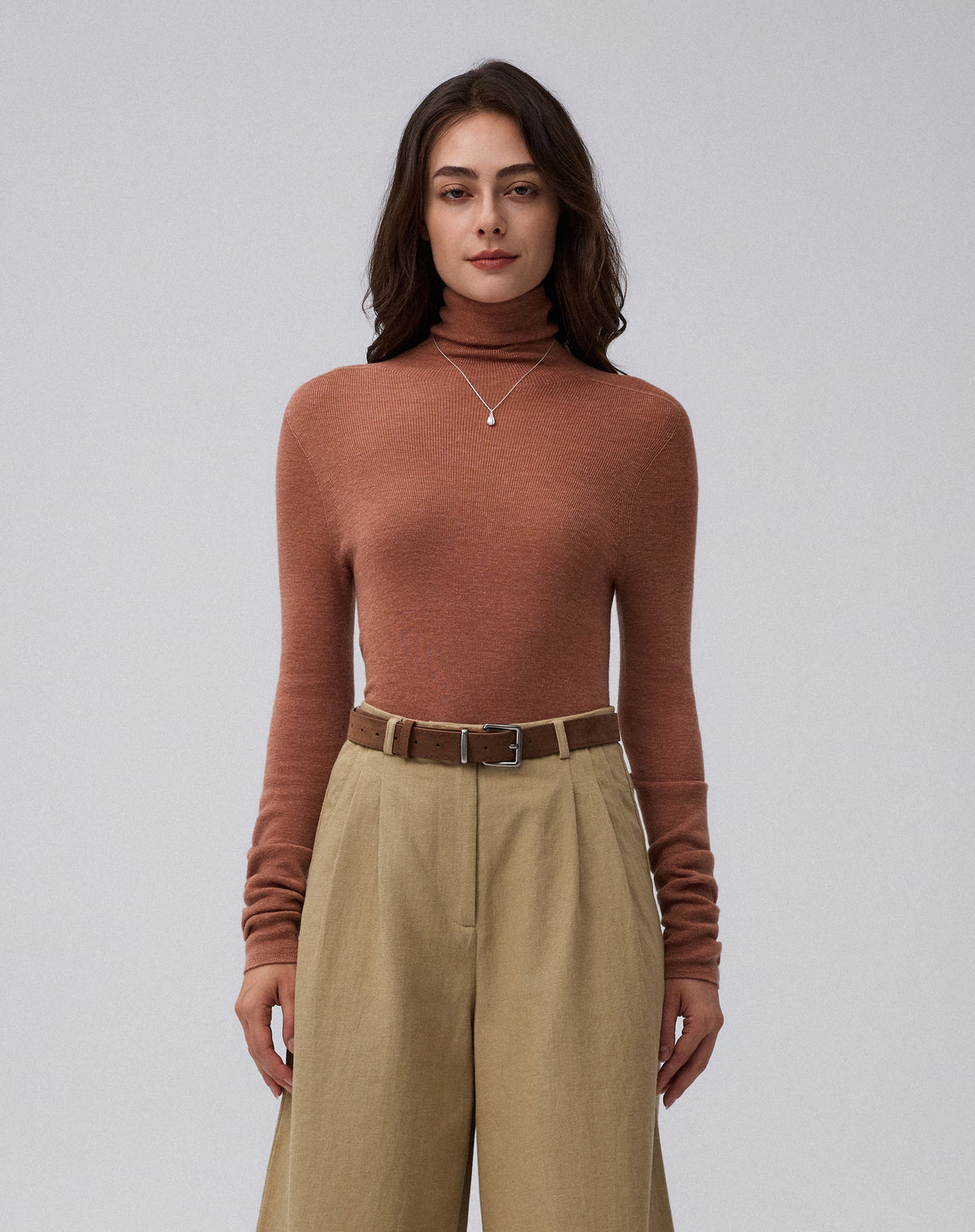 Ossa Knitted Hemp Turtleneck