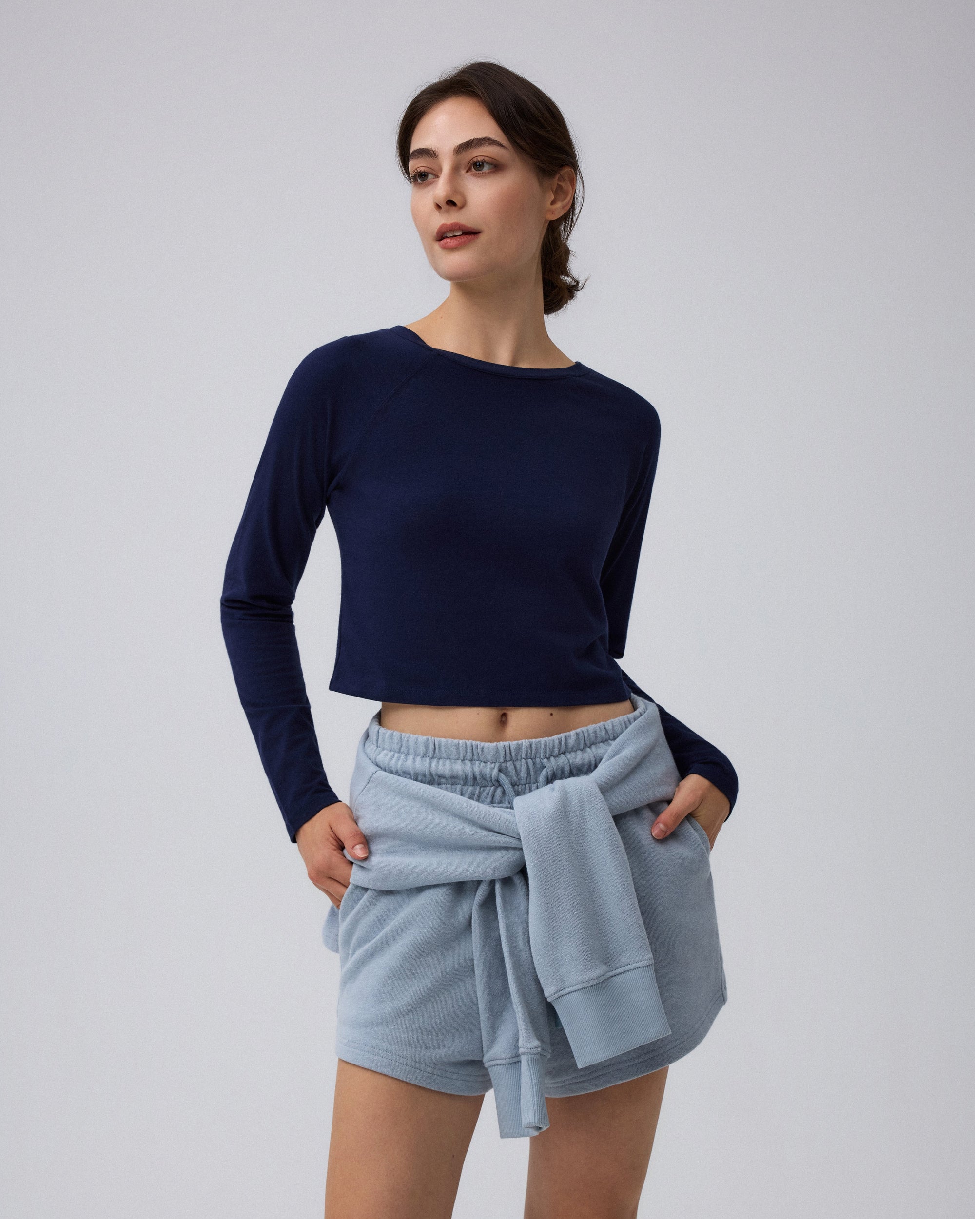 Hemp Essentials Cropped Raglan Tee