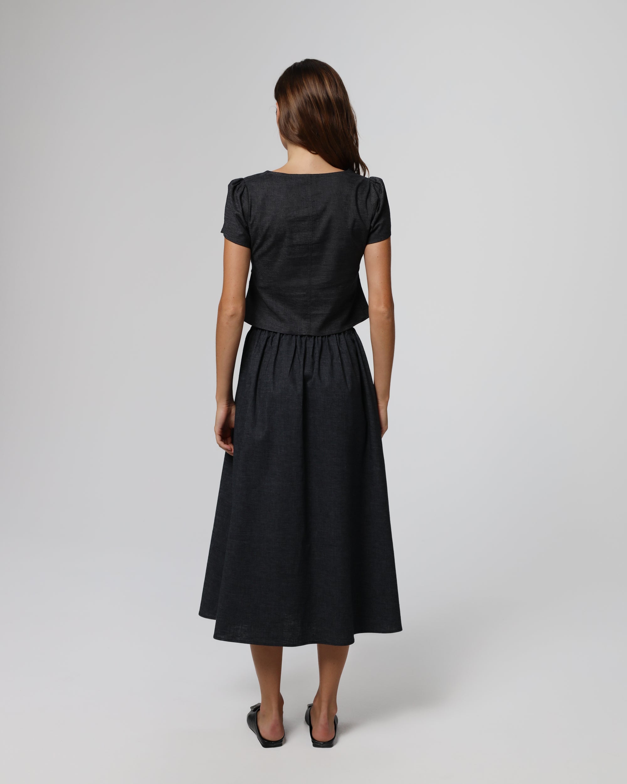 Hemp Blend Maxi Skirt