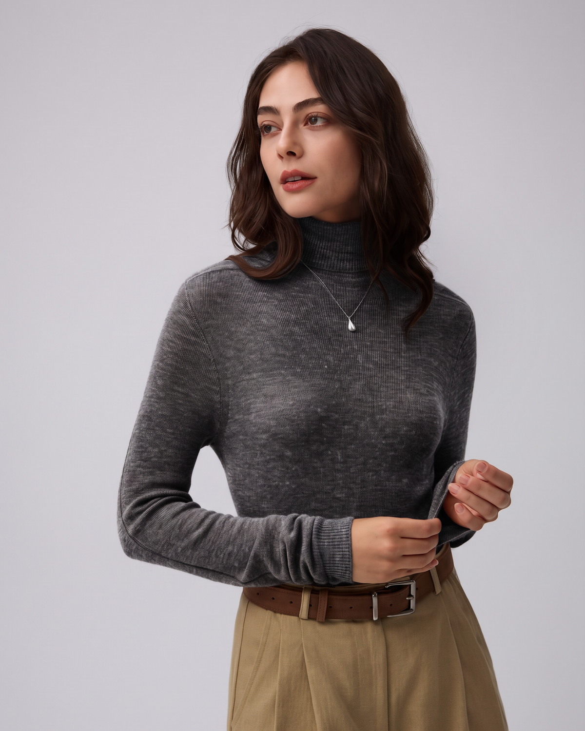 Ossa Knitted Hemp Turtleneck