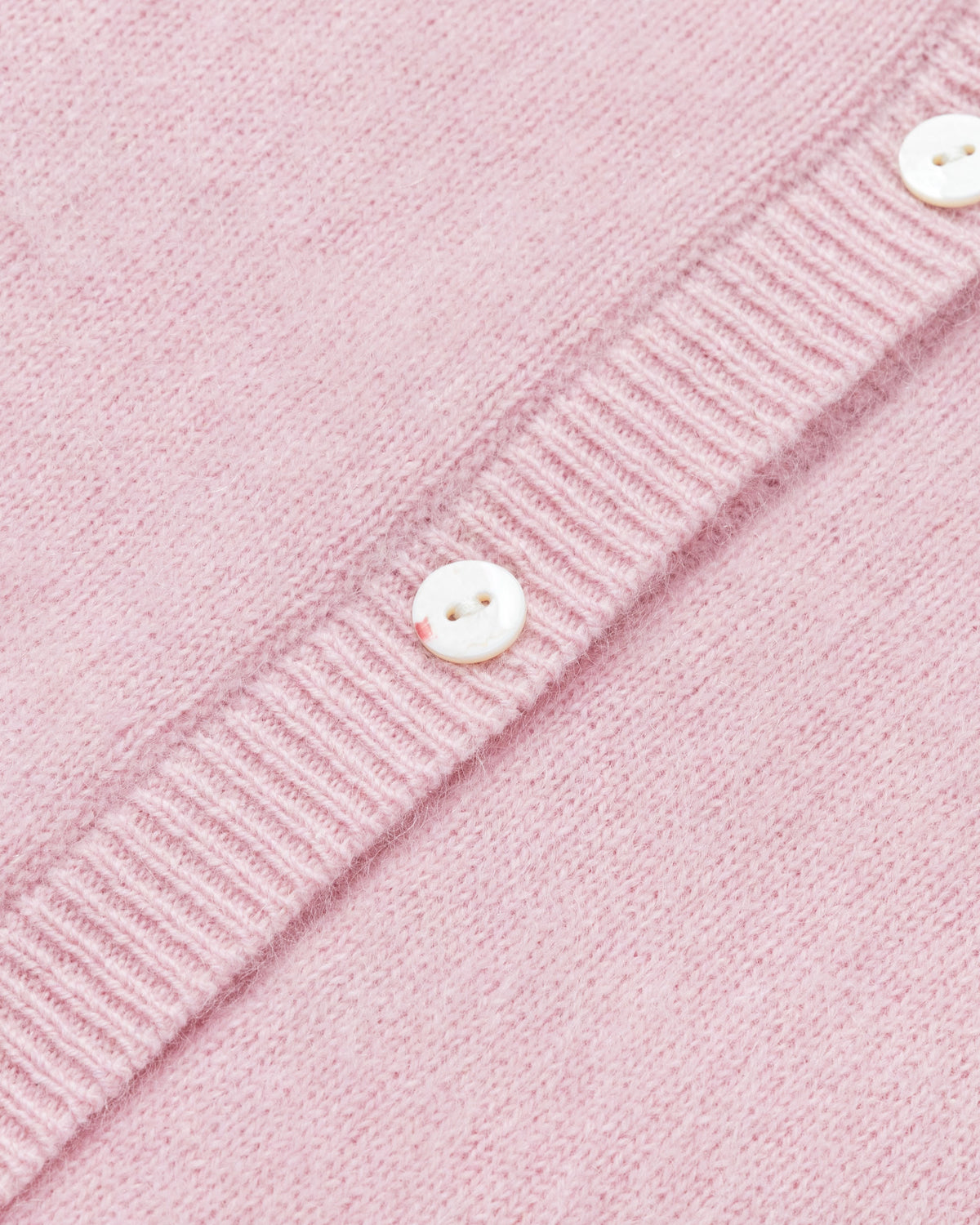 Juana Brushed Wool-Blend Vest in Vintage Pink (wool–cashmere–silk) with natural shell buttons and brushed texture