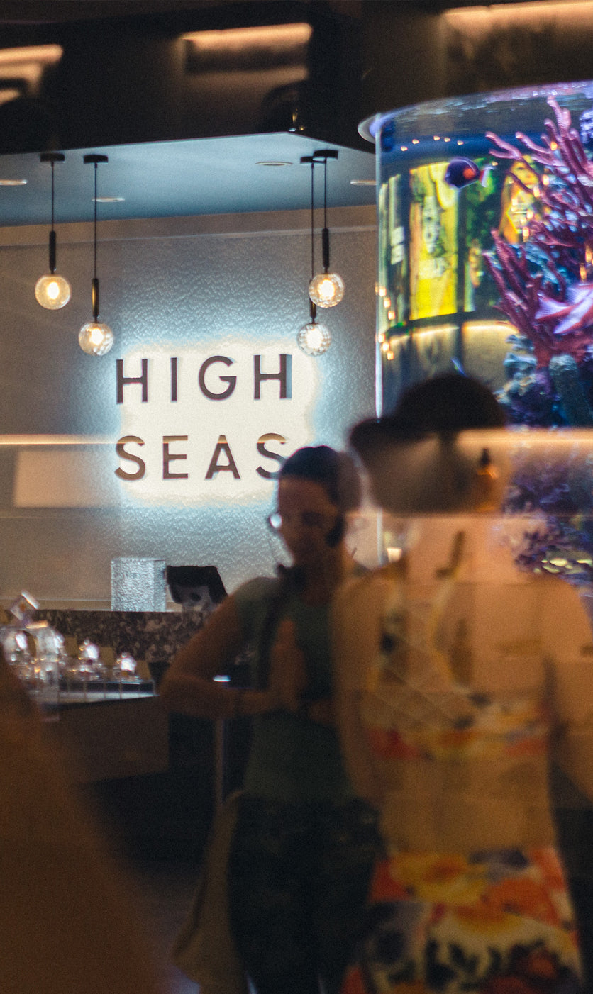 Participant enjoying a relaxing sound bath meditation event at High Seas in Costa Mesa, hosted by Juana in February 2025.