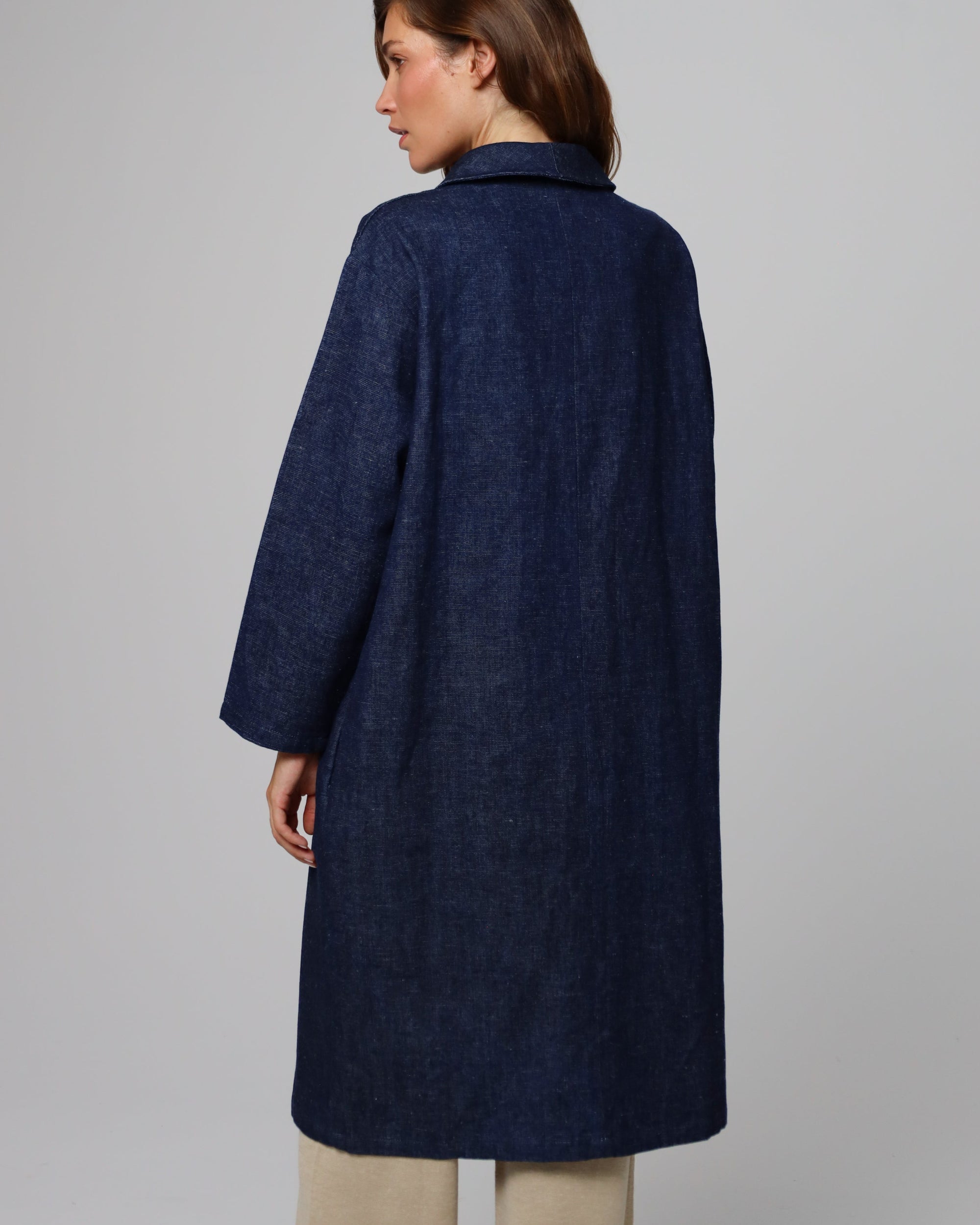 denim dress coat Women's Denim Jacket Dress Wash Lab washlabshop