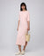 Juana Elara Short Sleeve Maxi Dress blush (hemp–cotton) main model view with relaxed drape
