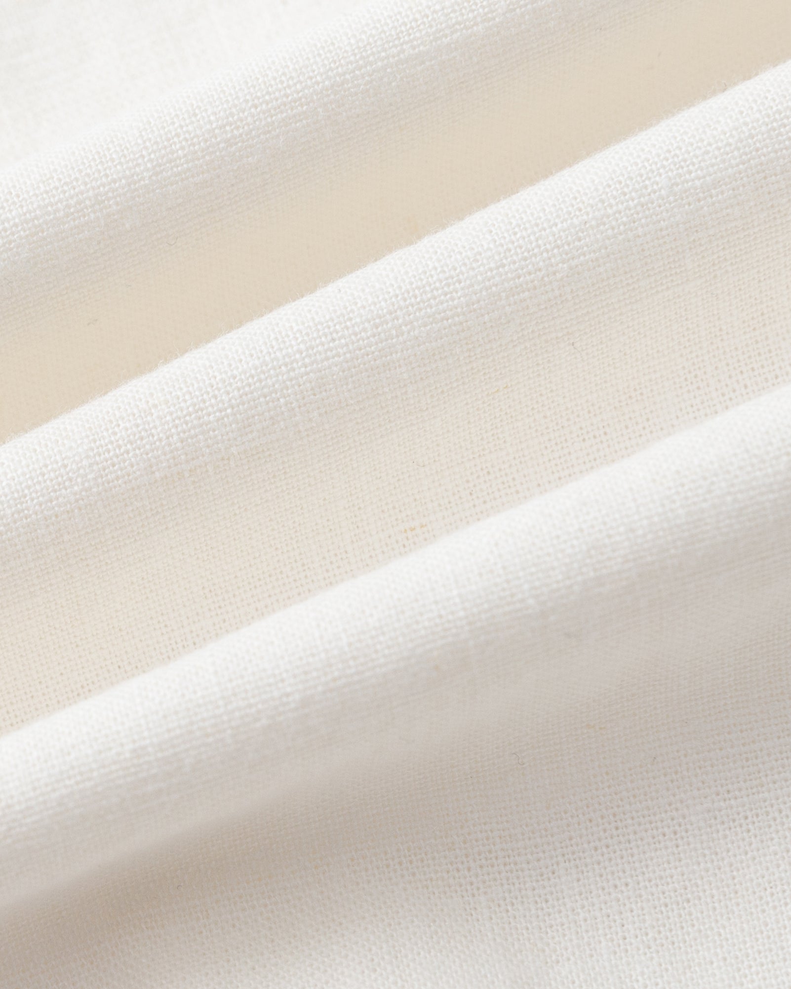 Juana Flora Pleated Shirt Dress white (hemp–cotton blend) lightweight fabric texture