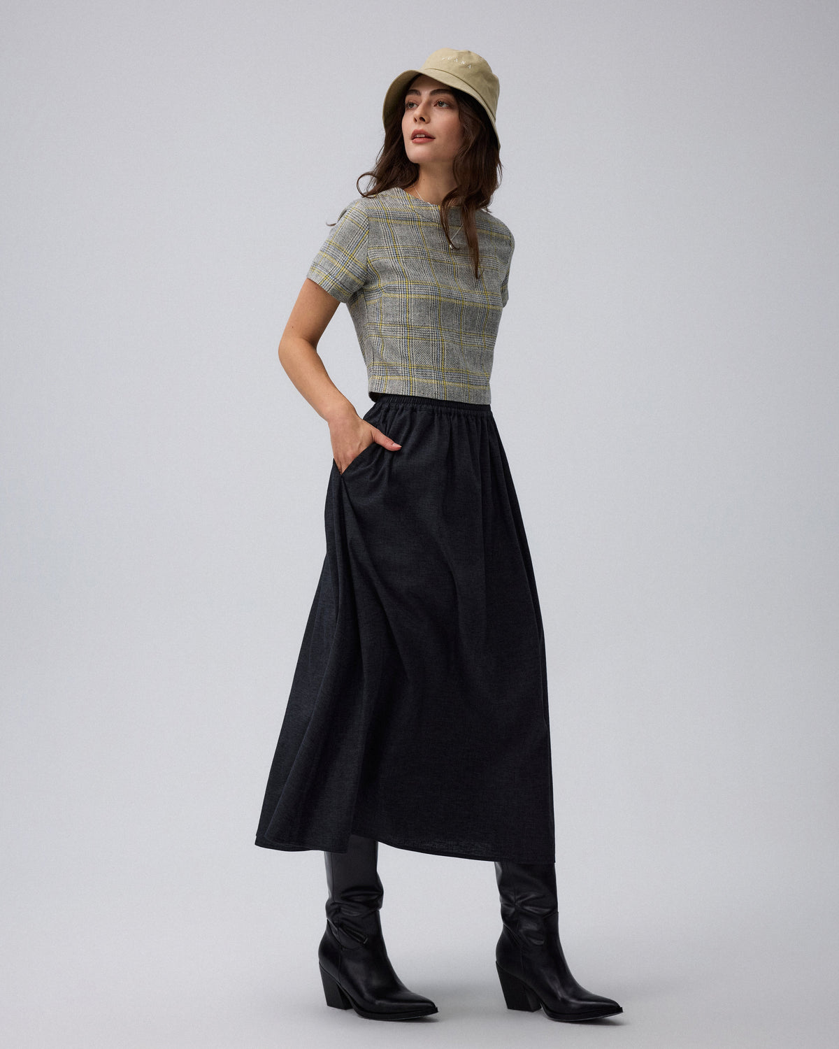 Juana Hemp Blend Maxi Skirt