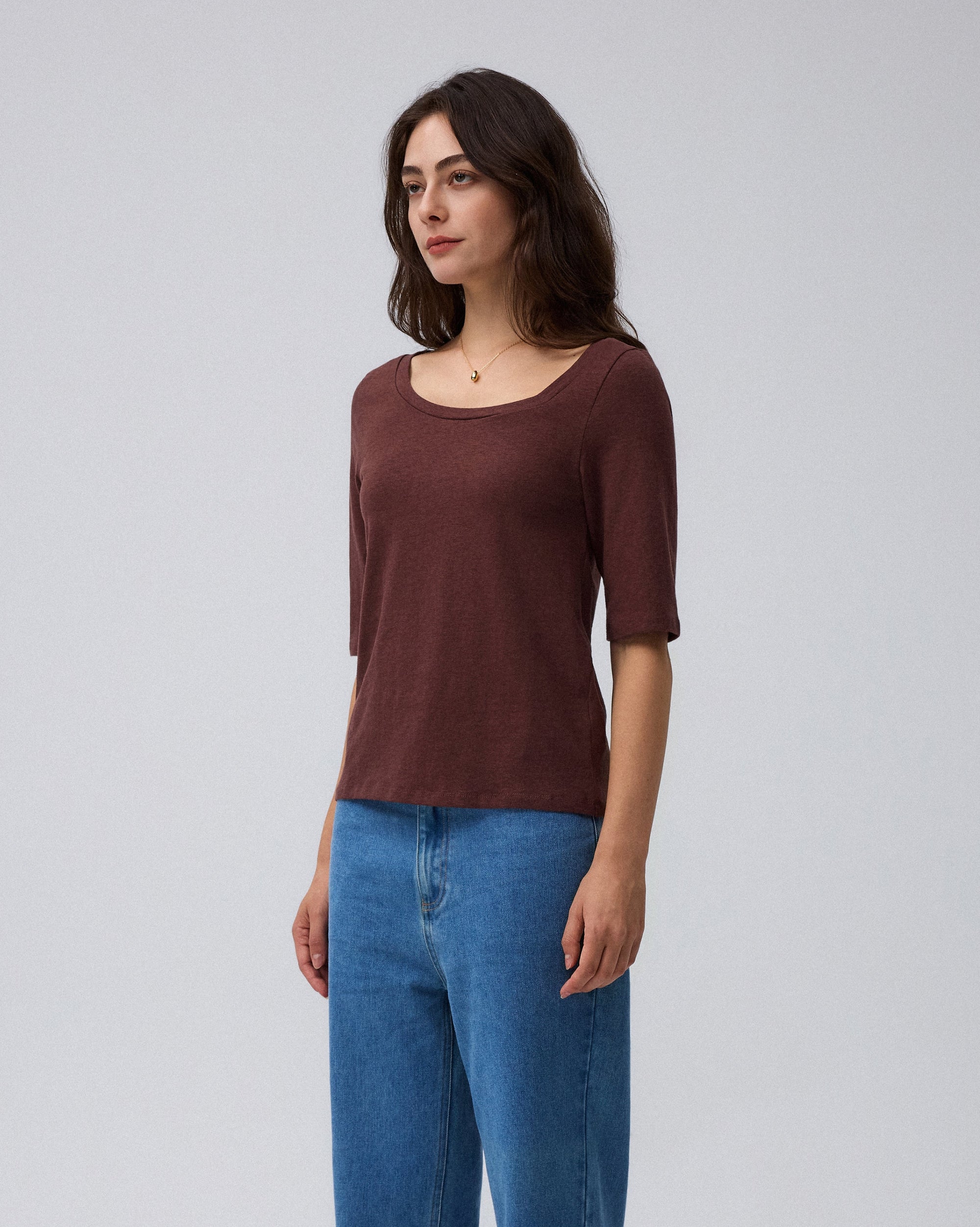 Hemp Essentials Asymmetrical Neckline Tee