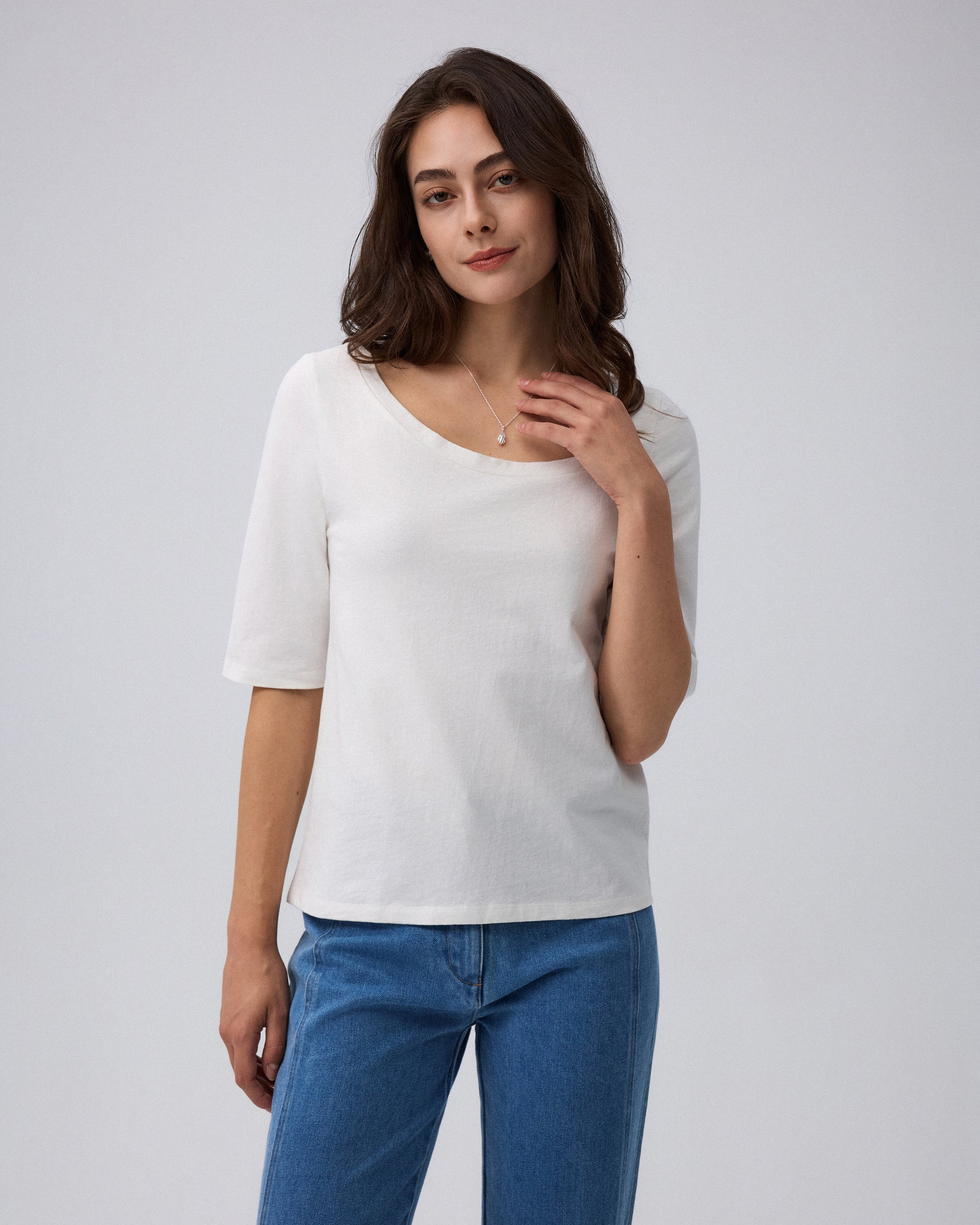 Hemp Essentials Asymmetrical Neckline Tee
