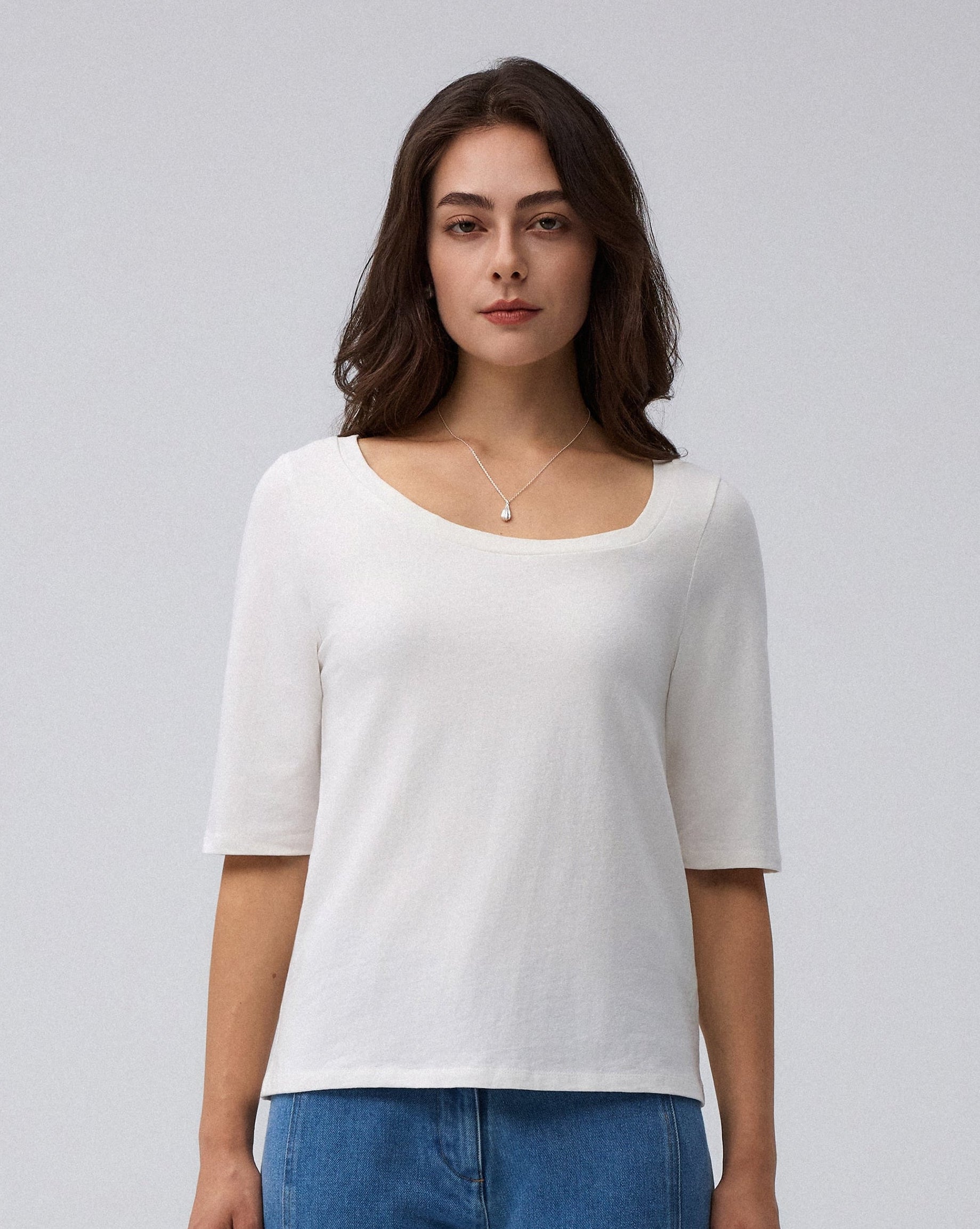 Hemp Essentials Asymmetrical Neckline Tee