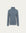 Hemp Essentials Mockneck (blue) on ghost mannequin, front view highlighting slim fit and clean mock neckline.