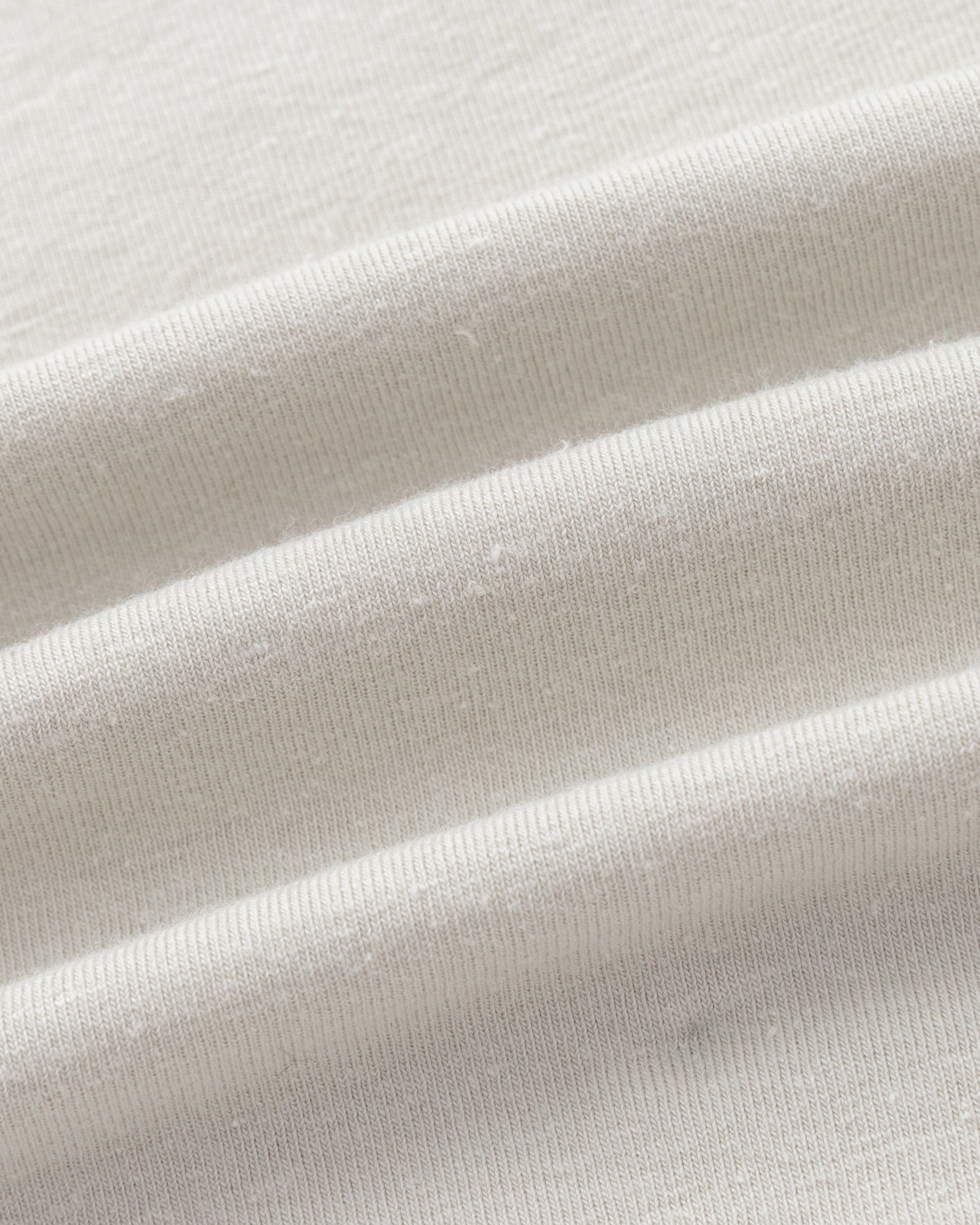 Juana Hemp Essentials Tank light gray (organic cotton–hemp blend) textile close-up showing soft jersey surface