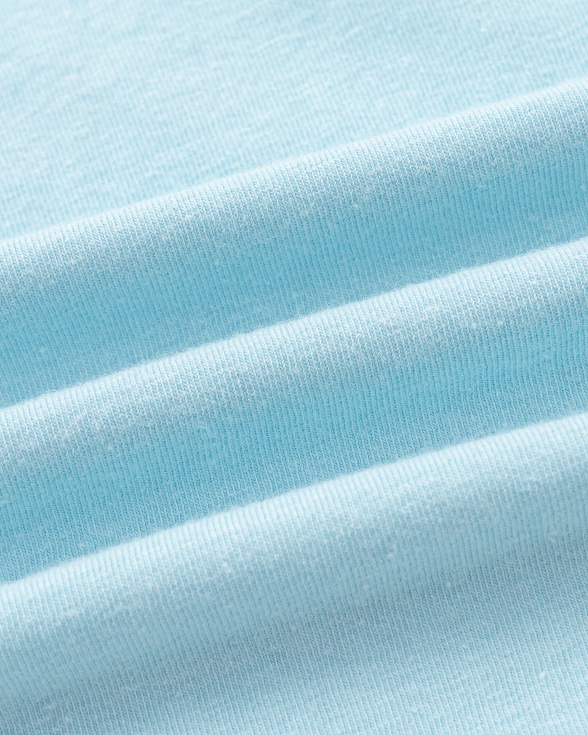 Juana Hemp Essentials Tank sky blue (organic cotton–hemp blend) textile close-up showing soft jersey surface