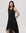 Juana Hemp High Low Dress black (hemp–cotton) on model styled for casual travel wear
