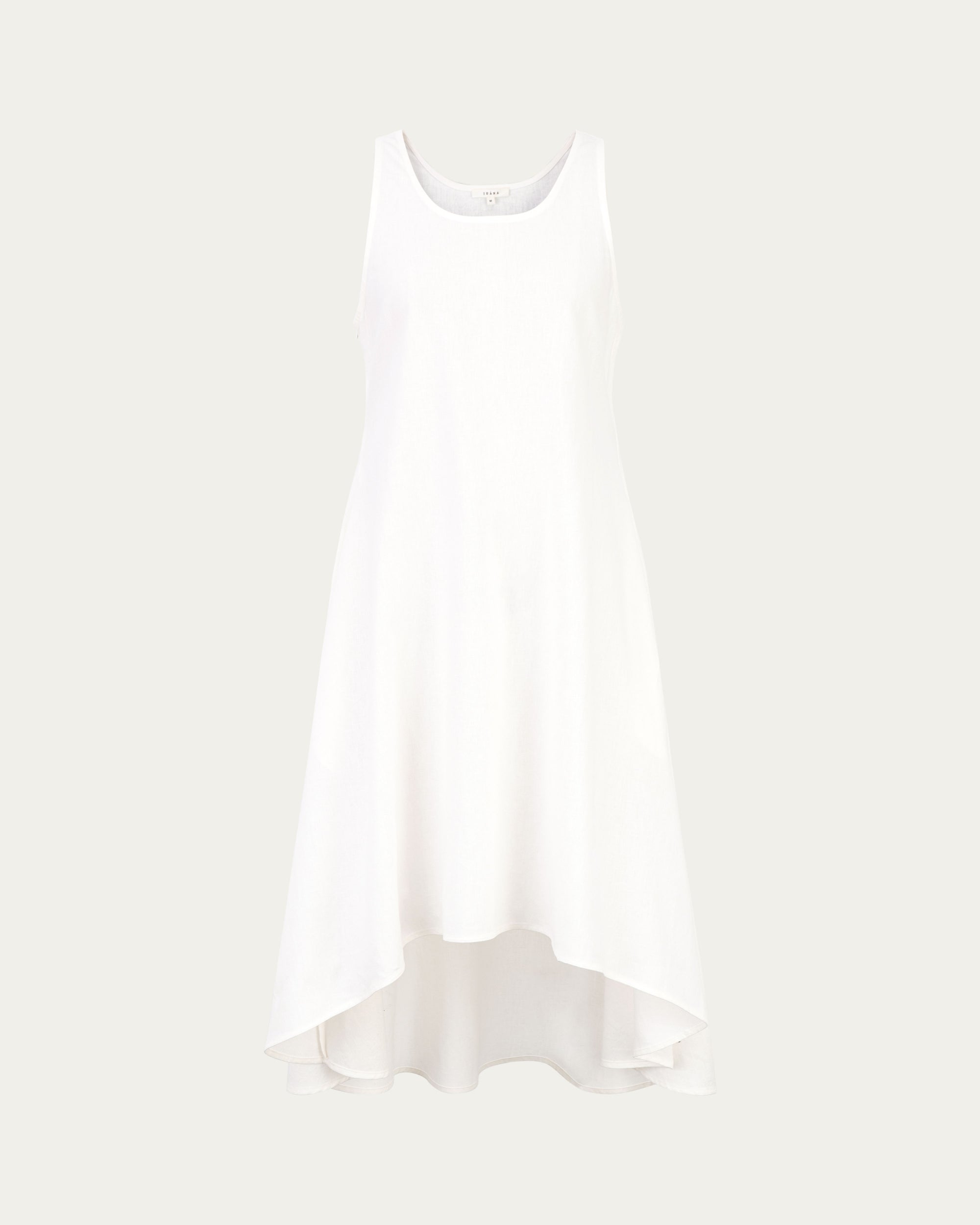 Juana Women's Hemp High Low Dress - White
