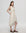 Juana Hemp High Low Dress white (hemp–cotton) on model with relaxed A-line drape