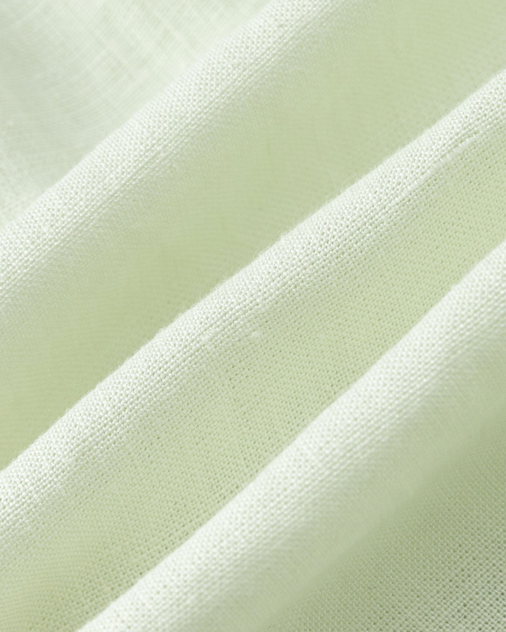 Juana Hemp Pull-on Shorts light mint (hemp–hemp) textile close-up showing woven texture