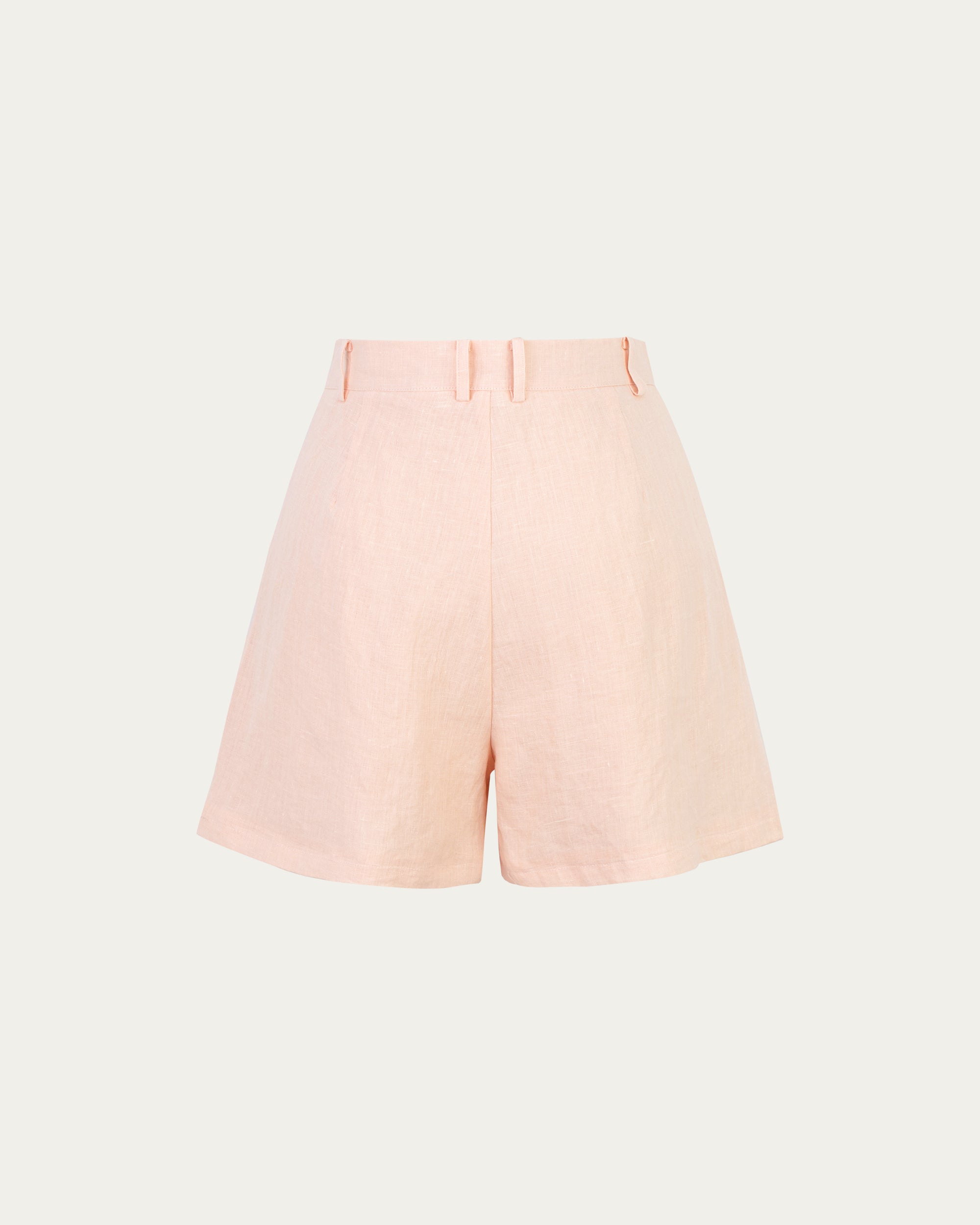 Juana Hemp Retreat Shorts peach (hemp) ghost back showing pocket placement and easy fit