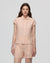 Juana Hemp Retreat Top peach (hemp–hemp) on model with sleeveless relaxed drape