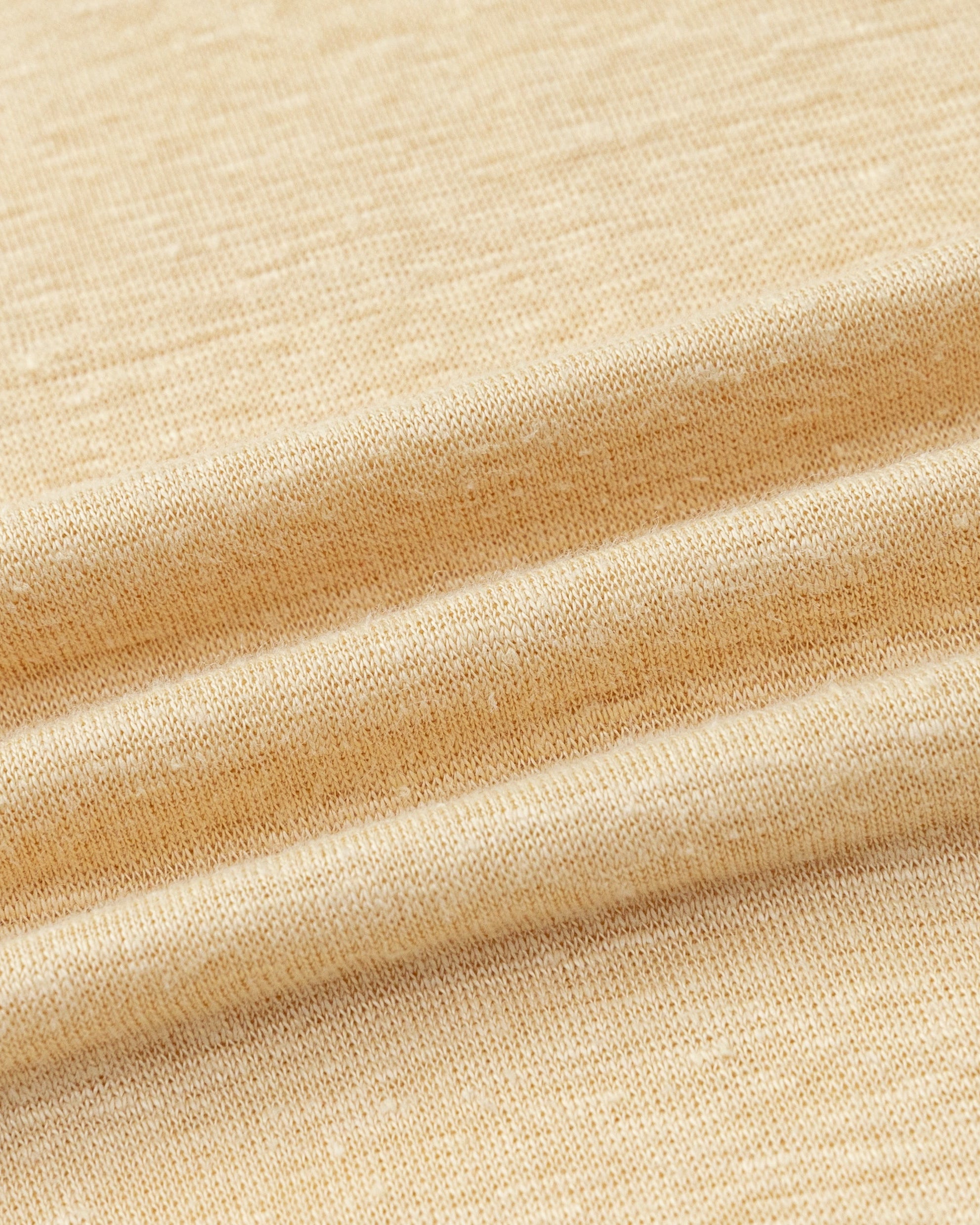 Juana Hemp Sheer Slub Tee beige (hemp) textile close-up showing natural slub texture