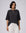 Juana Hemp Sheer Slub Tee black (hemp) model look showing sheer slub texture
