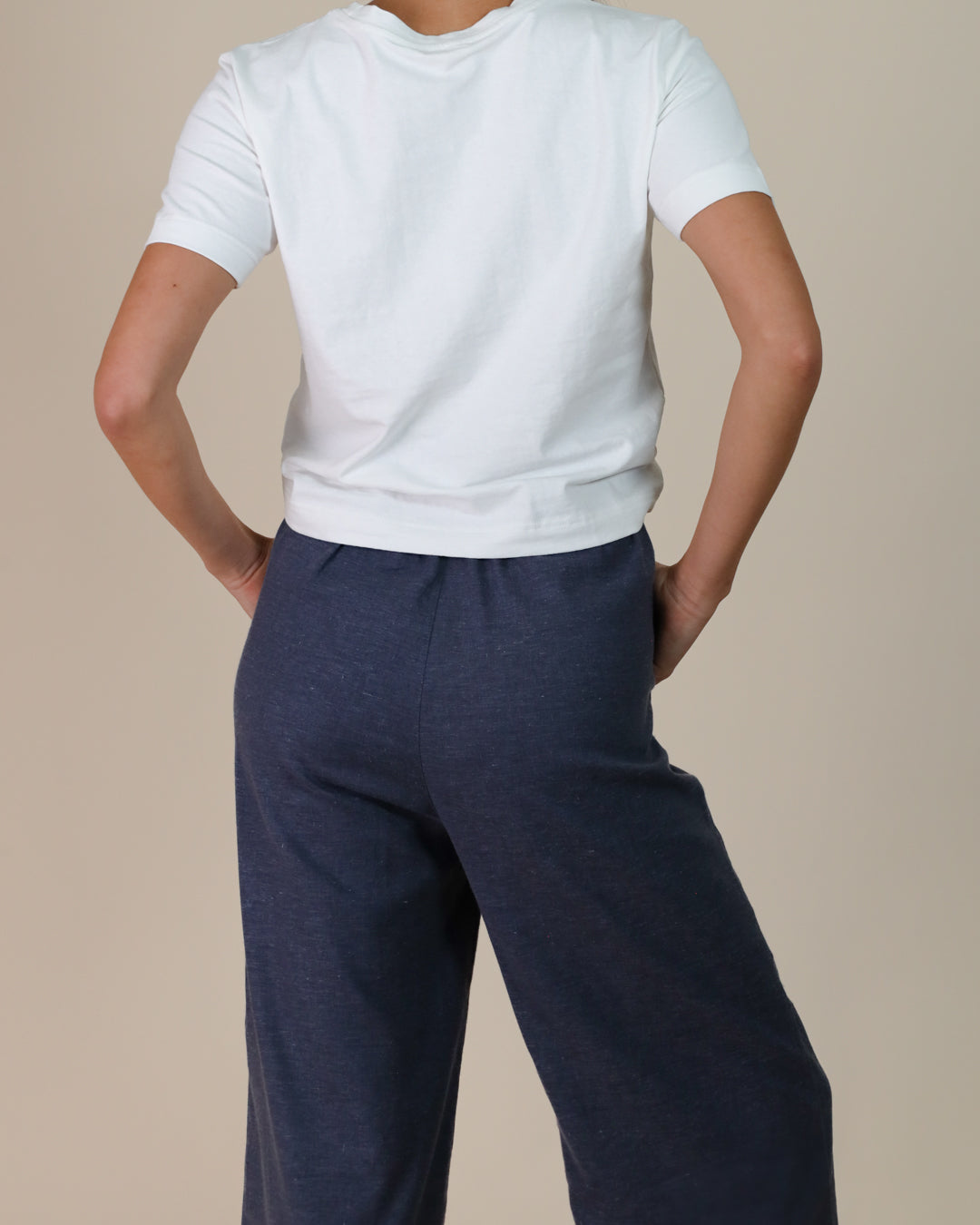 Close-up of Juana Lyricist High Rise Pull-on Pants back details.