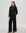 Juana Lyricist Natural High Rise Pull-on Pants Black (hemp–cotton) wide leg fit on model