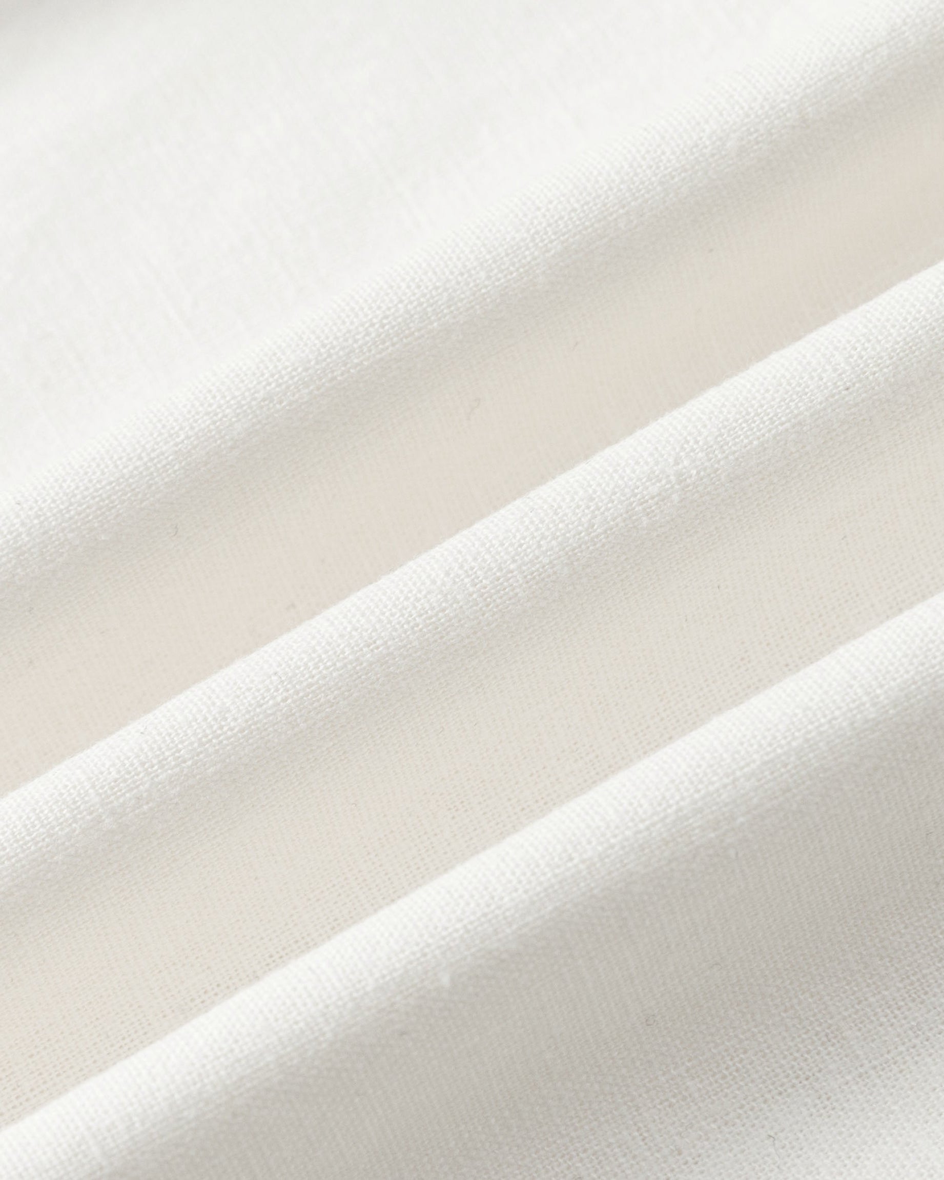 Juana Lyricist Natural High Rise Pull-on Pants White (hemp–cotton) fabric texture close-up