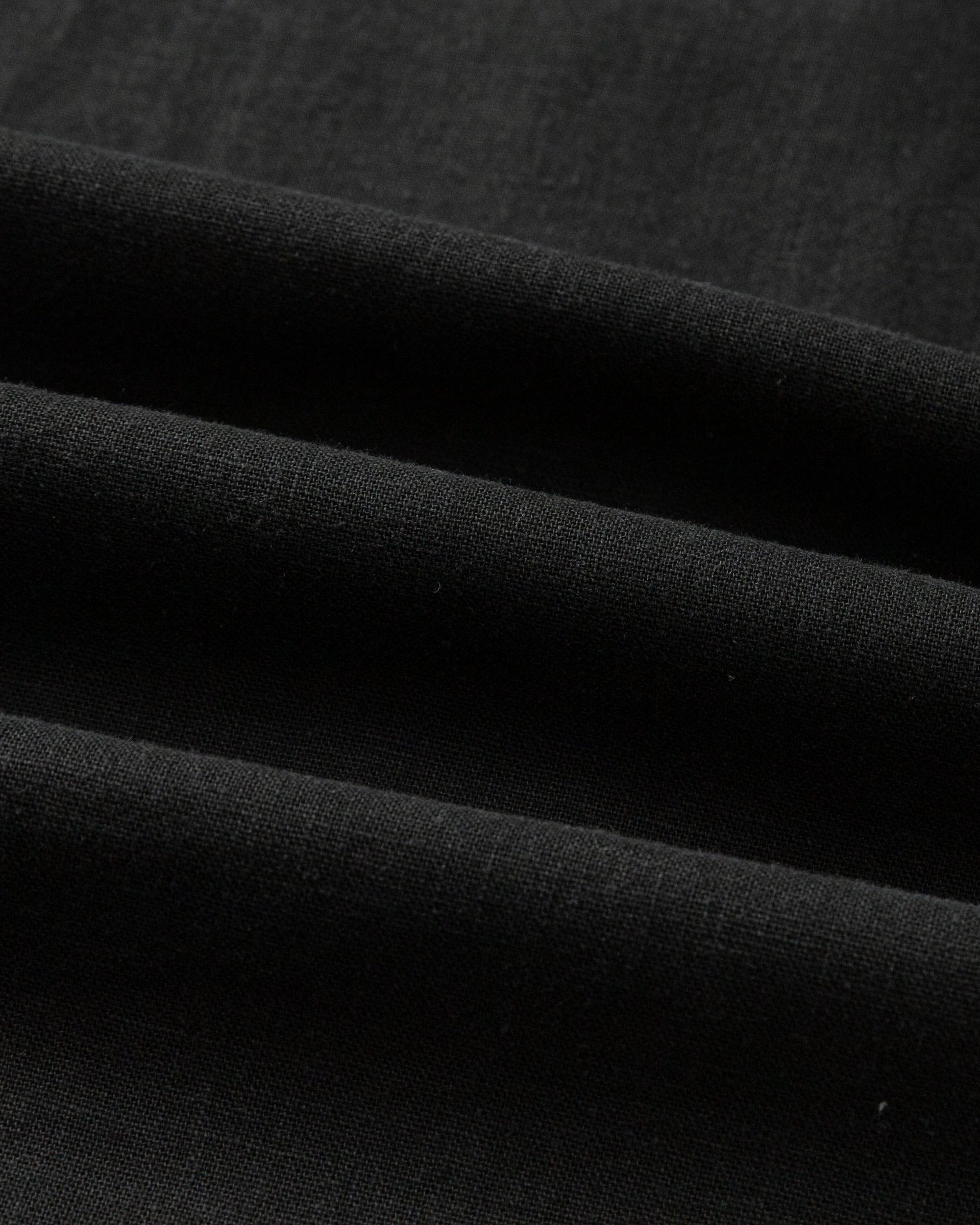 Juana Lyricist Natural Oversized Shirt Black (sustainable hemp–cotton blend) lightweight textile texture
