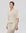 Juana Marina Crochet Tee Cream (sustainable cotton–hemp) on model showing oversized crewneck and boxy fit