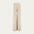 Nilo Knitted Hemp Pull-on Pants (beige) on ghost mannequin, front view highlighting high-rise waistband and relaxed leg.