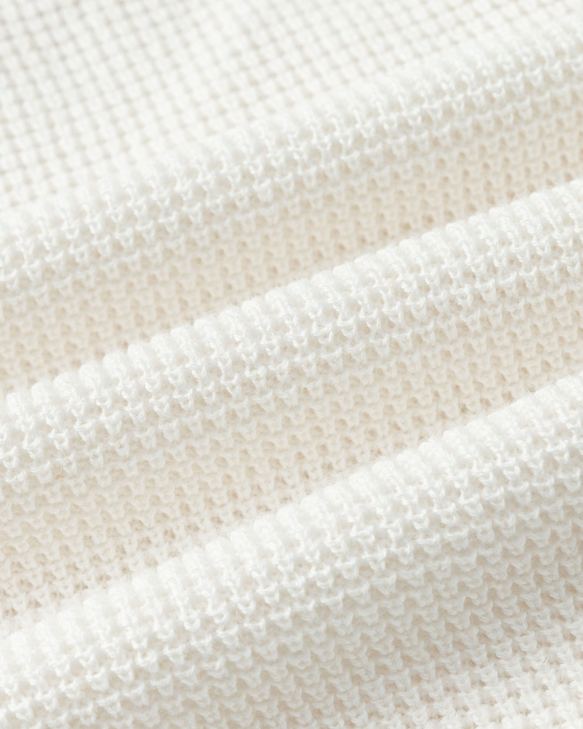 Juana Noa Open Knit Shorts cream (cotton–hemp) textile close-up showing airy open-knit construction