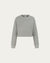 Off Hours Crewneck Sweater (grey) on ghost mannequin, front view highlighting neckline and classic fit.