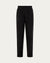 Off Hours Mid Rise Joggers (back) on ghost mannequin, front view showing waistband and tapered leg.