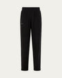 Off Hours Mid Rise Joggers (back) on ghost mannequin, front view showing waistband and tapered leg.