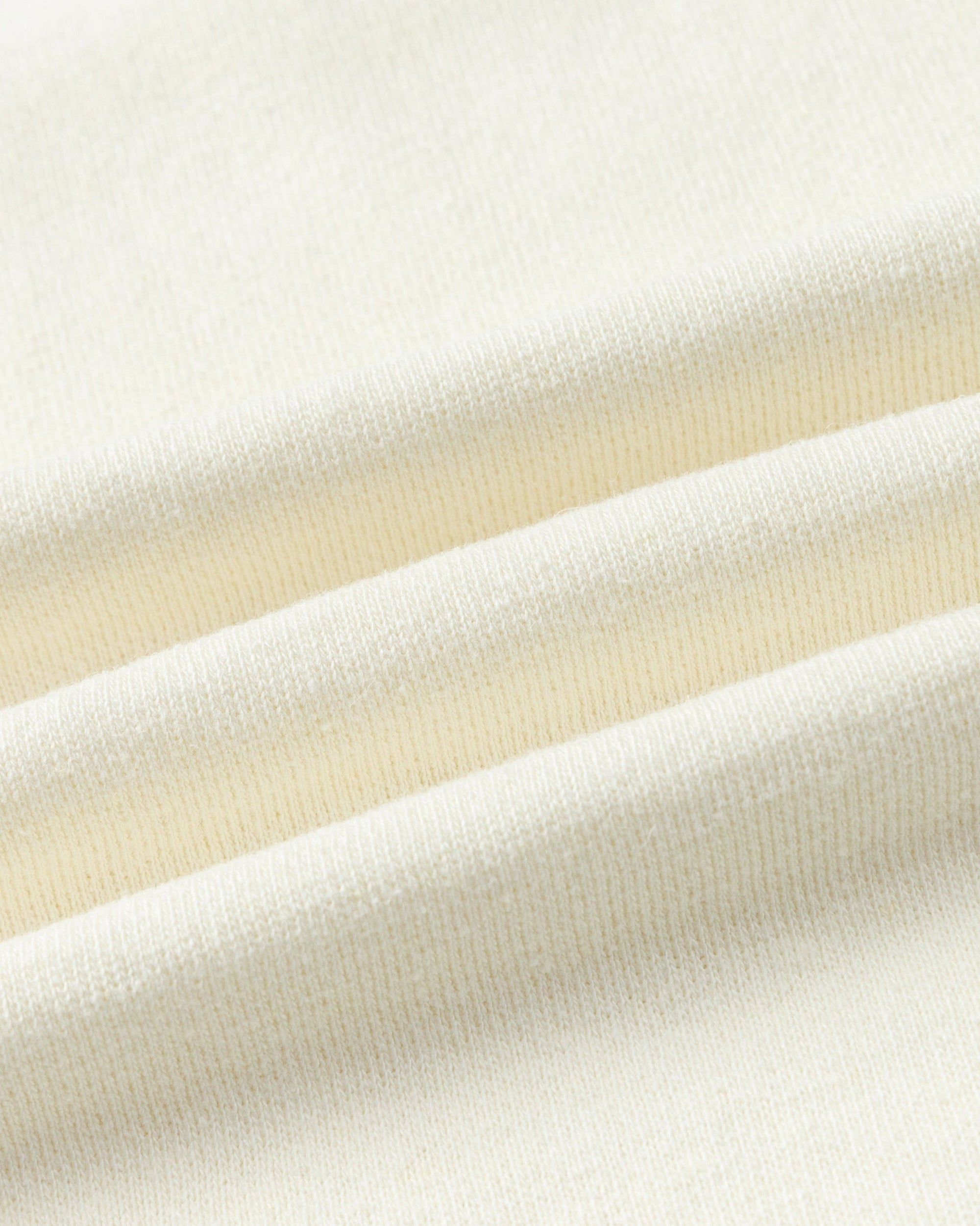 Juana Off Hours Natural Crewneck Sweater Cream (hemp–organic cotton) breathable knit texture close-up
