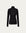 Ossa Knitted Hemp Turtleneck (black) on ghost mannequin, front view highlighting clean neckline and smooth drape.