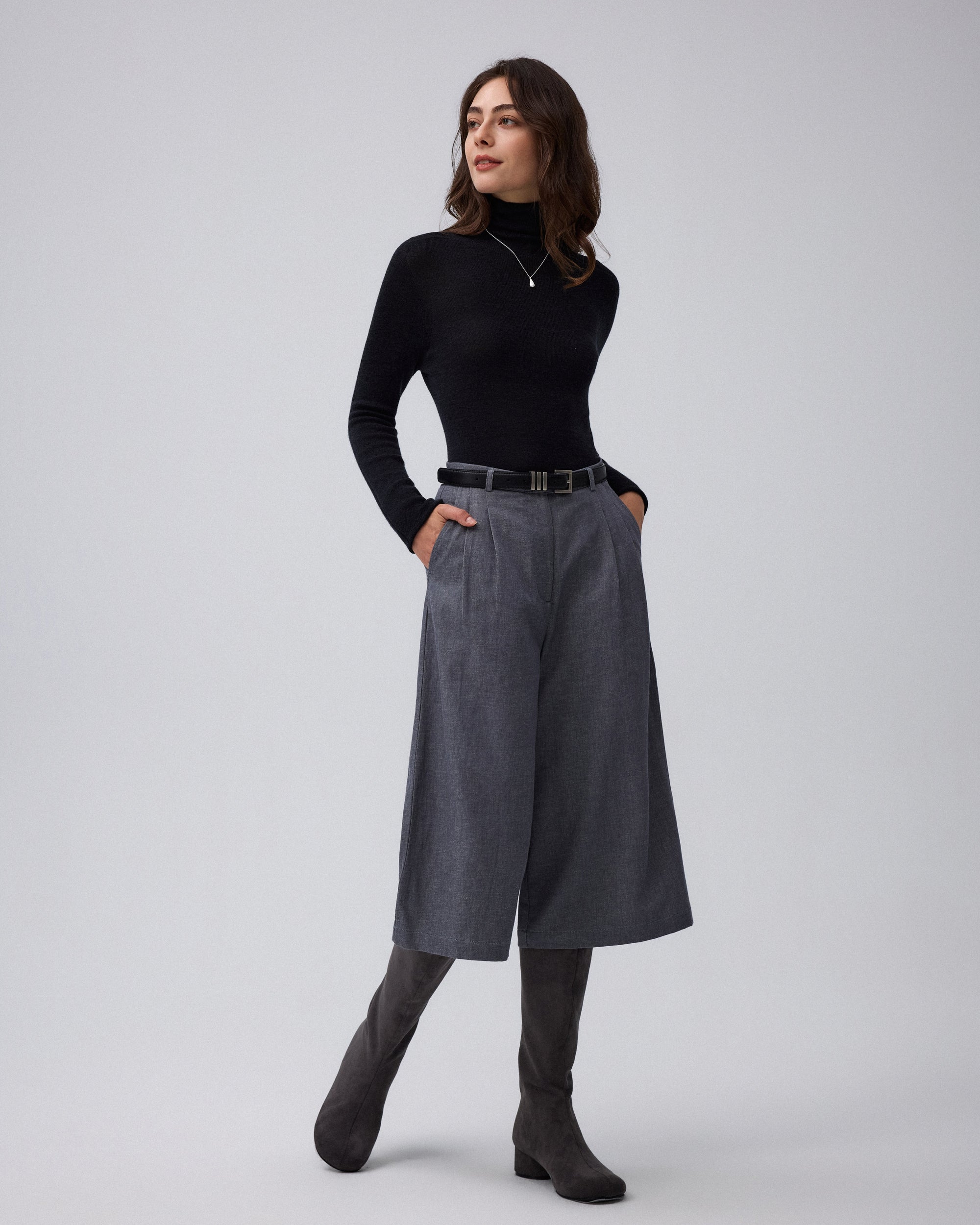 Ossa Knitted Hemp Turtleneck