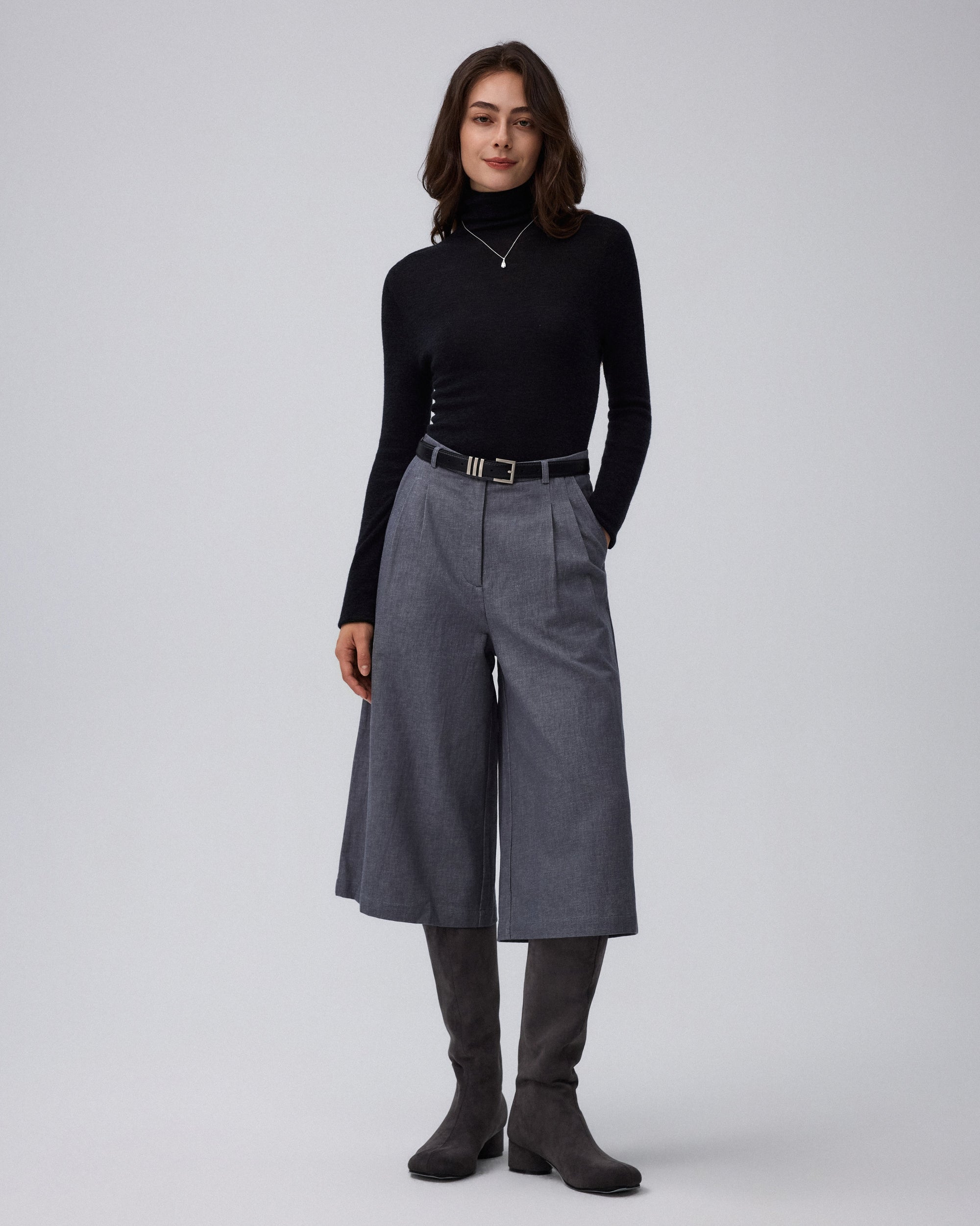 Ossa Knitted Hemp Turtleneck