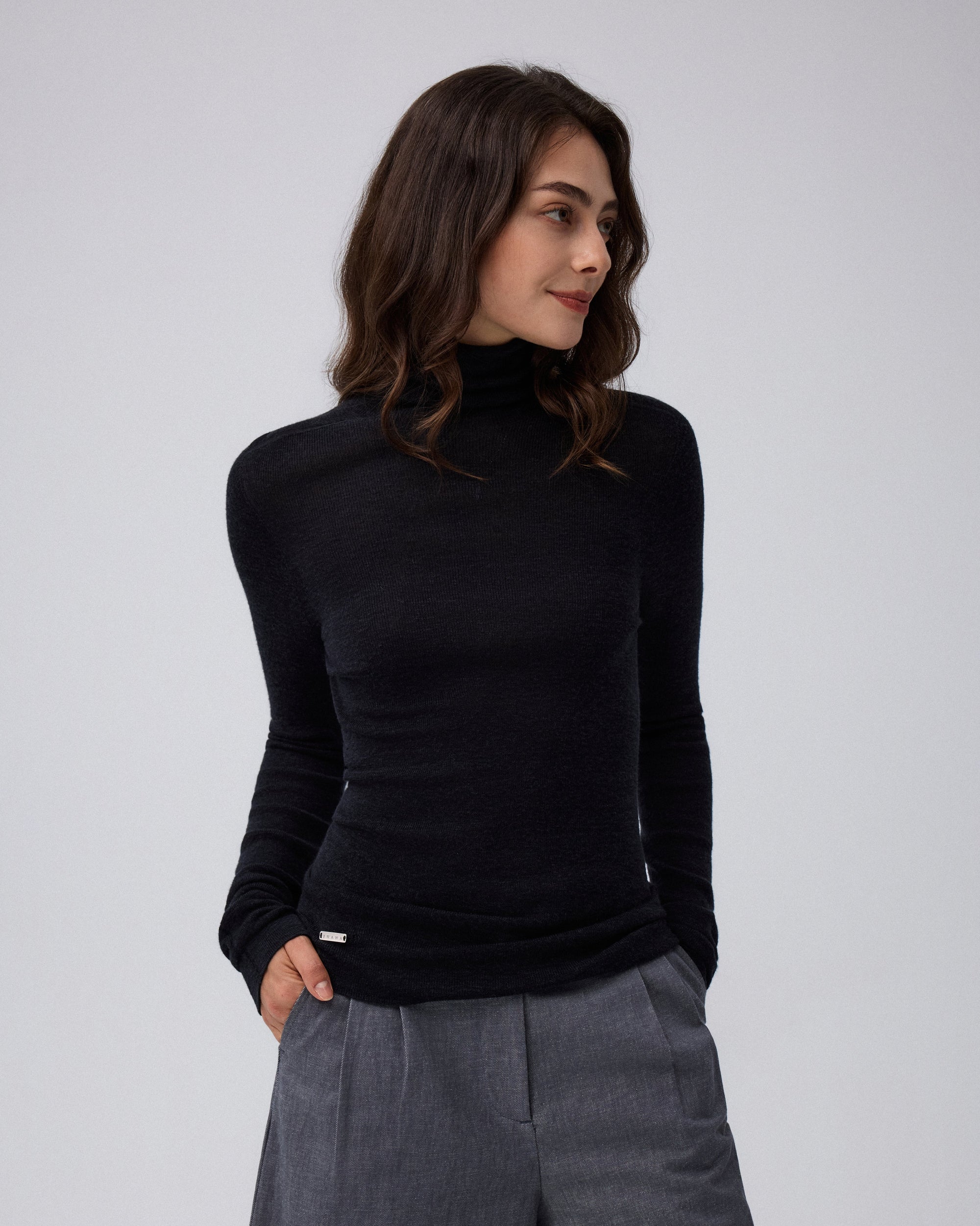 Ossa Knitted Hemp Turtleneck