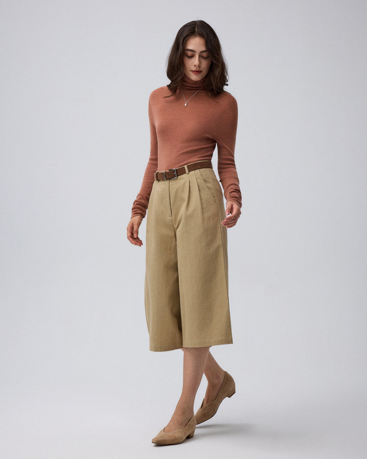 Ossa Knitted Hemp Turtleneck