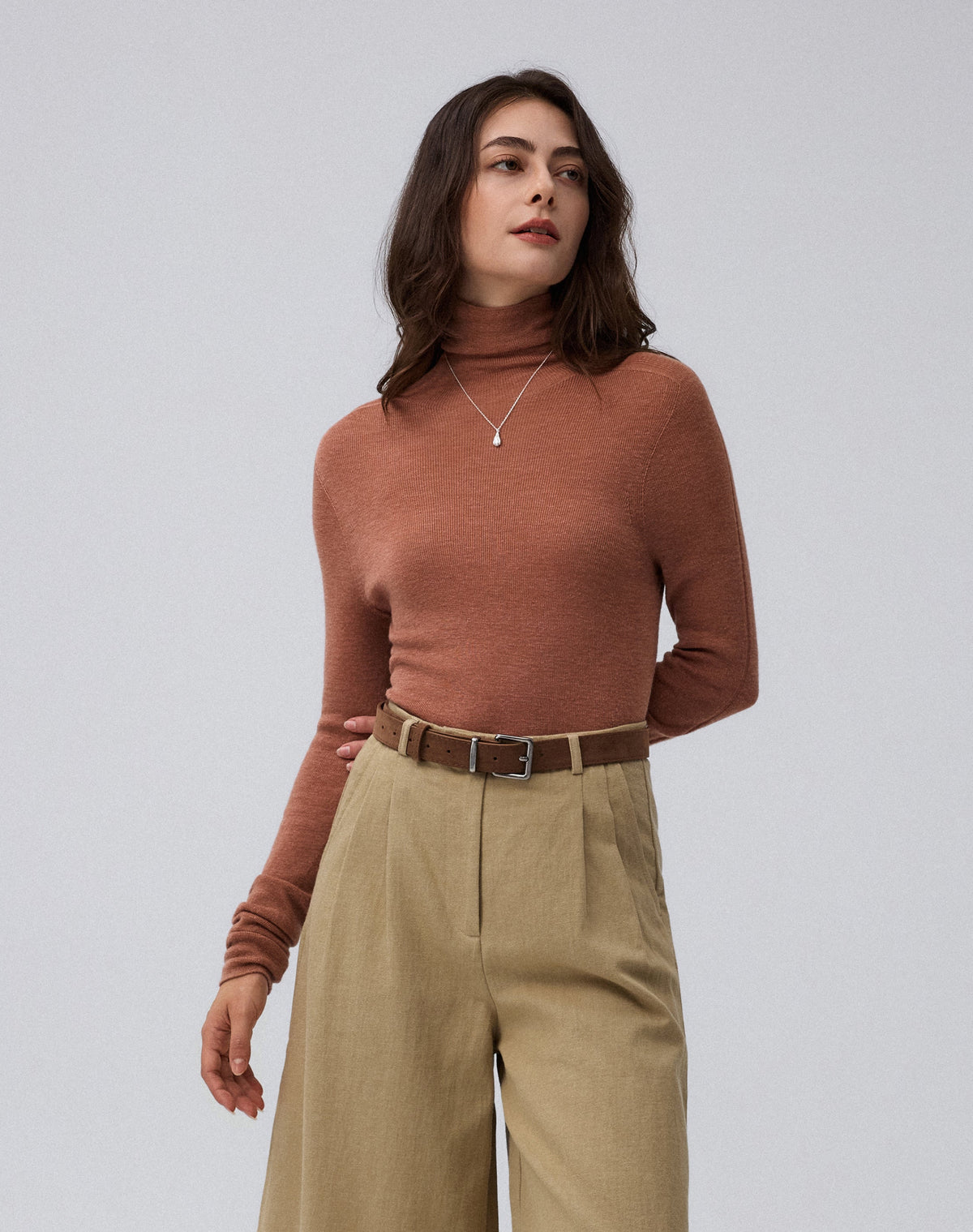 Ossa Knitted Hemp Turtleneck