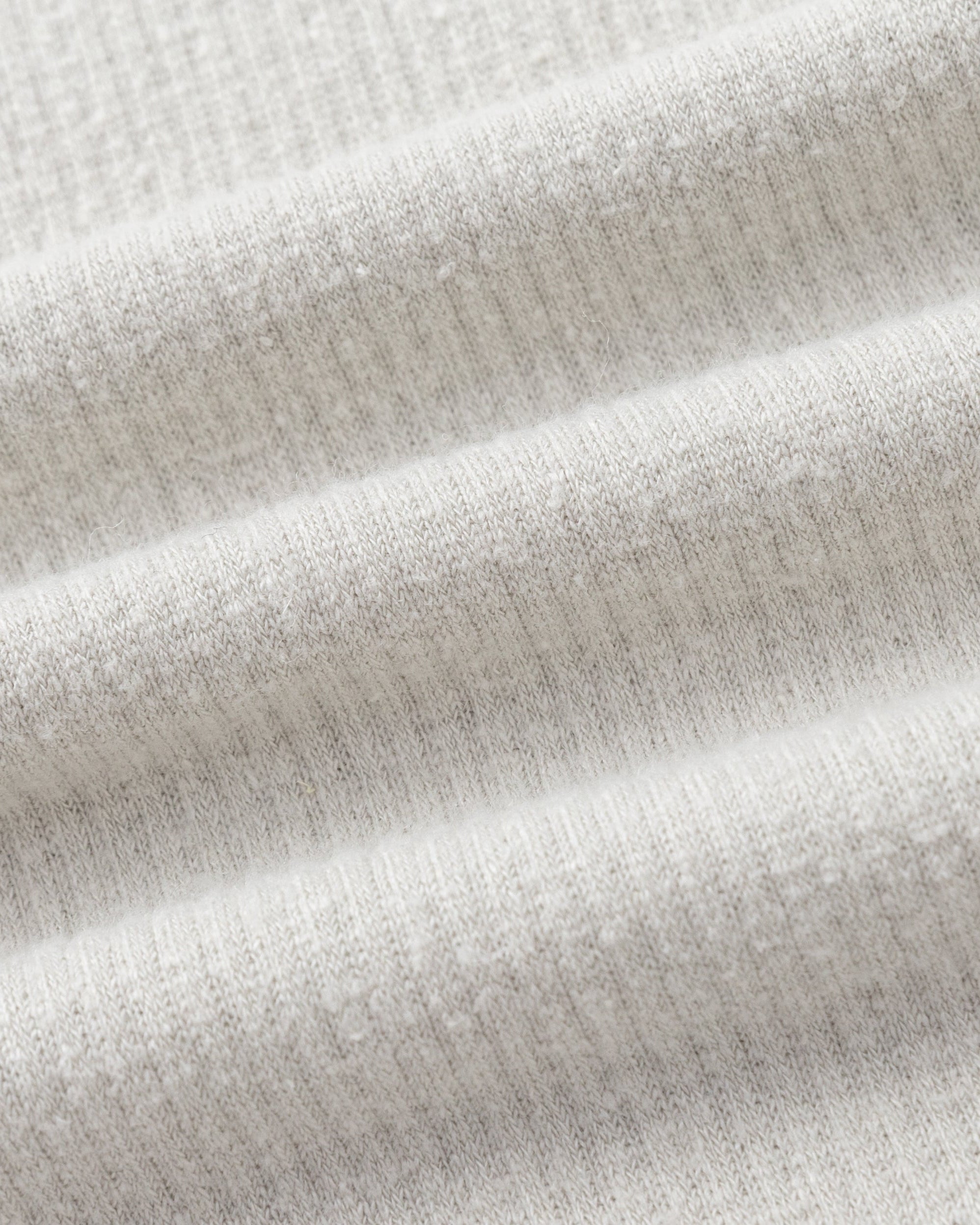Juana Selene Shorts cement (hemp–tencel–spandex) textile close-up showing spongy rib knit texture