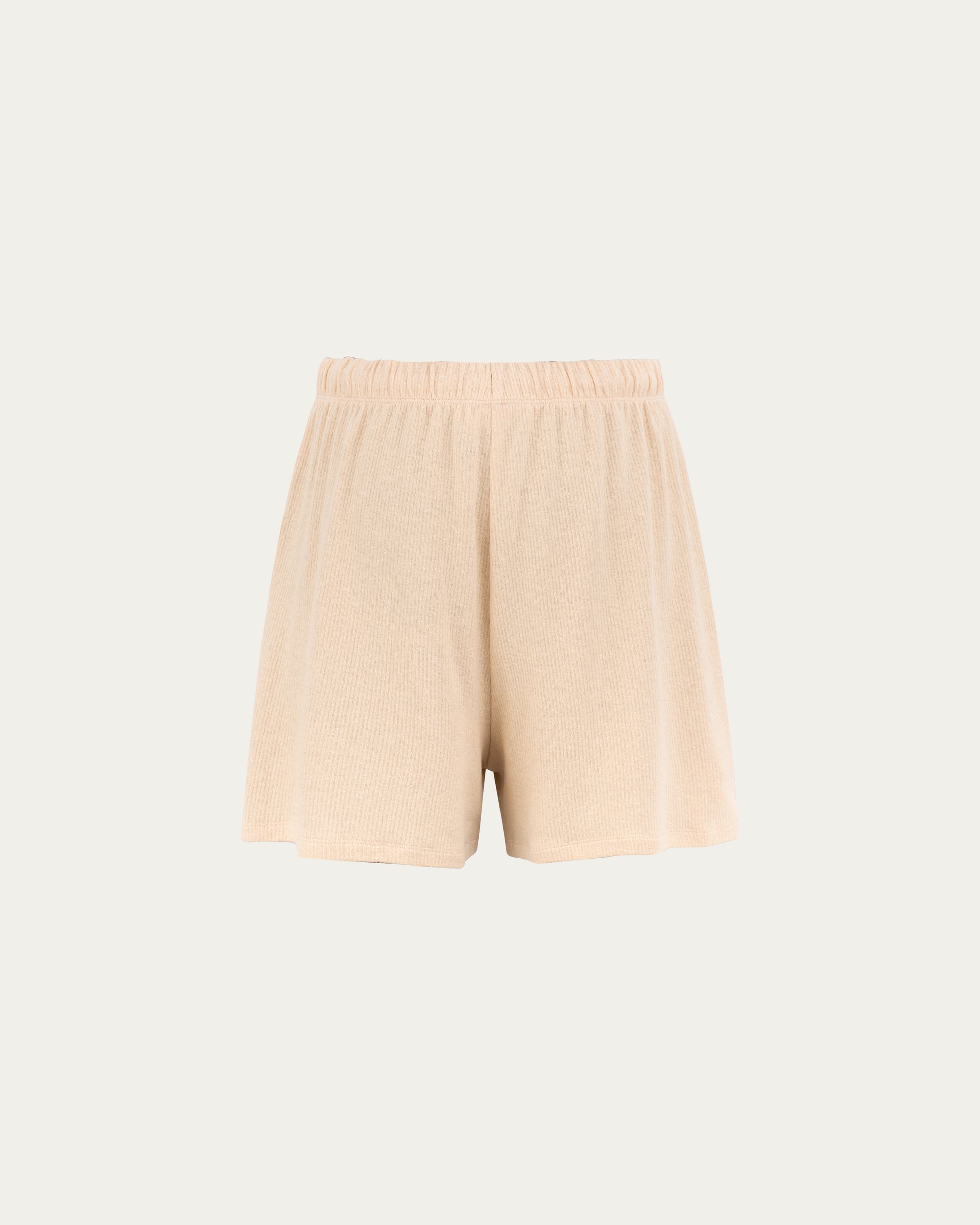Juana Selene Shorts tan (hemp–tencel–spandex) ghost back view